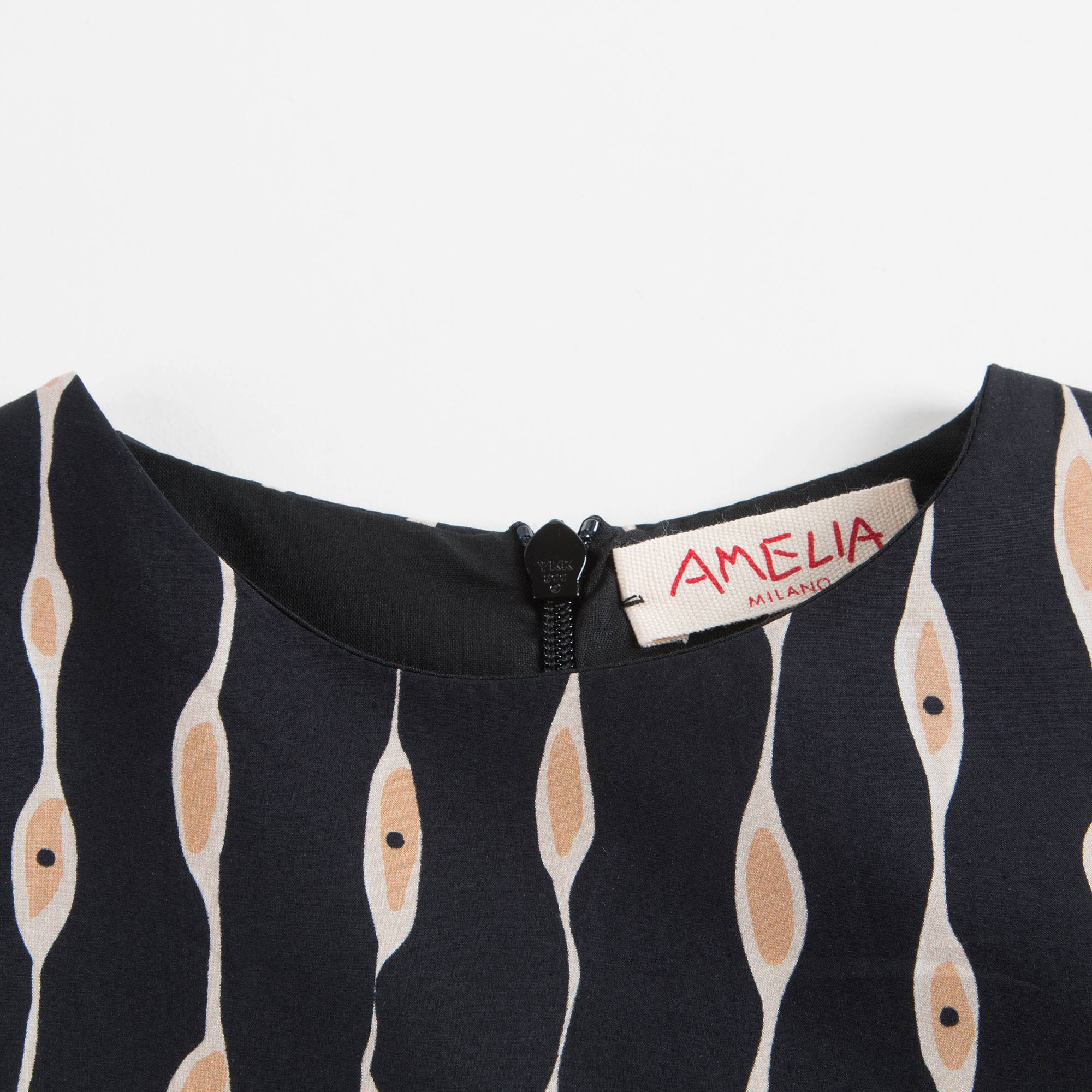 Girls Two Fabrics Dress