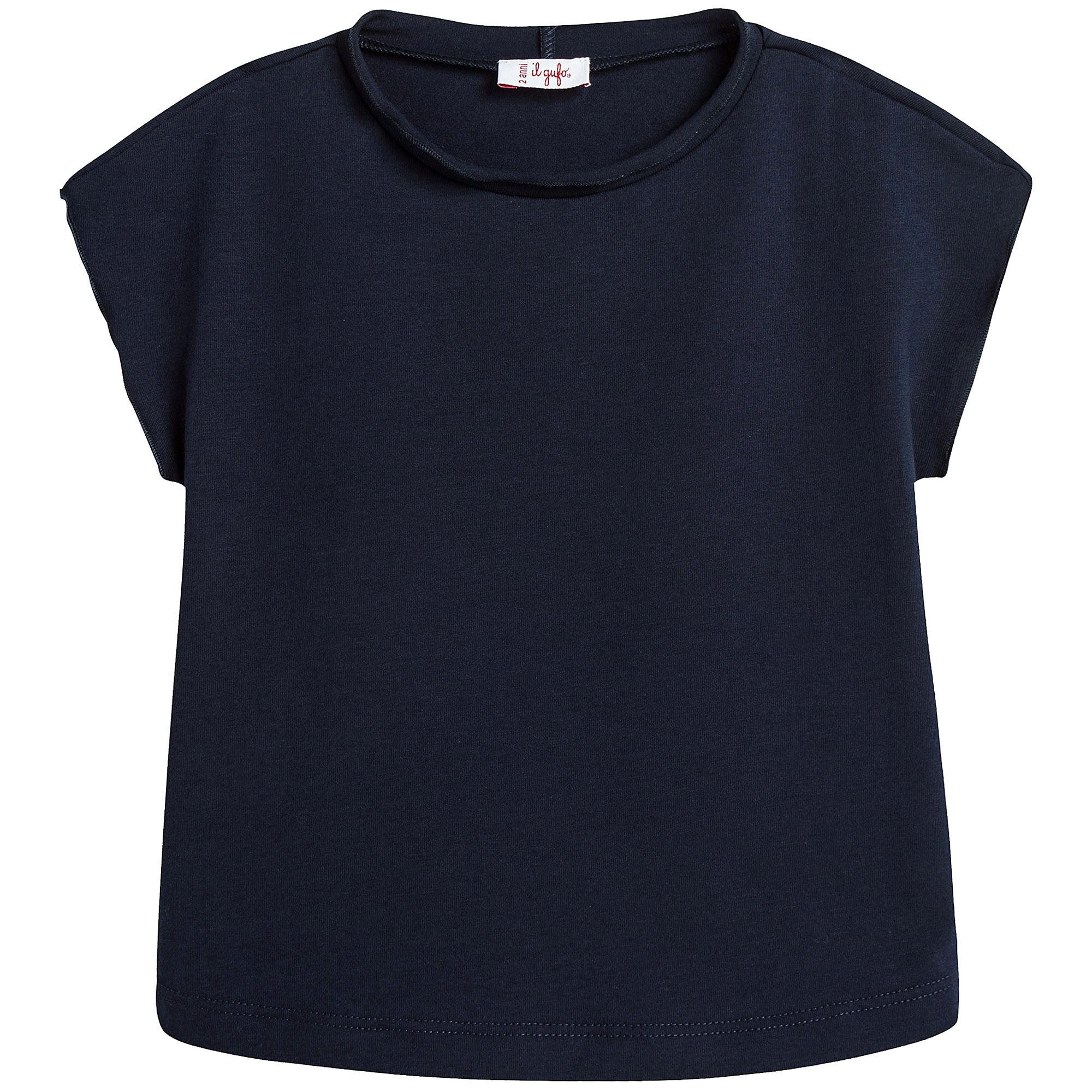 Girls Dary Blue Cotton T-Shirt - CÉMAROSE | Children's Fashion Store - 1
