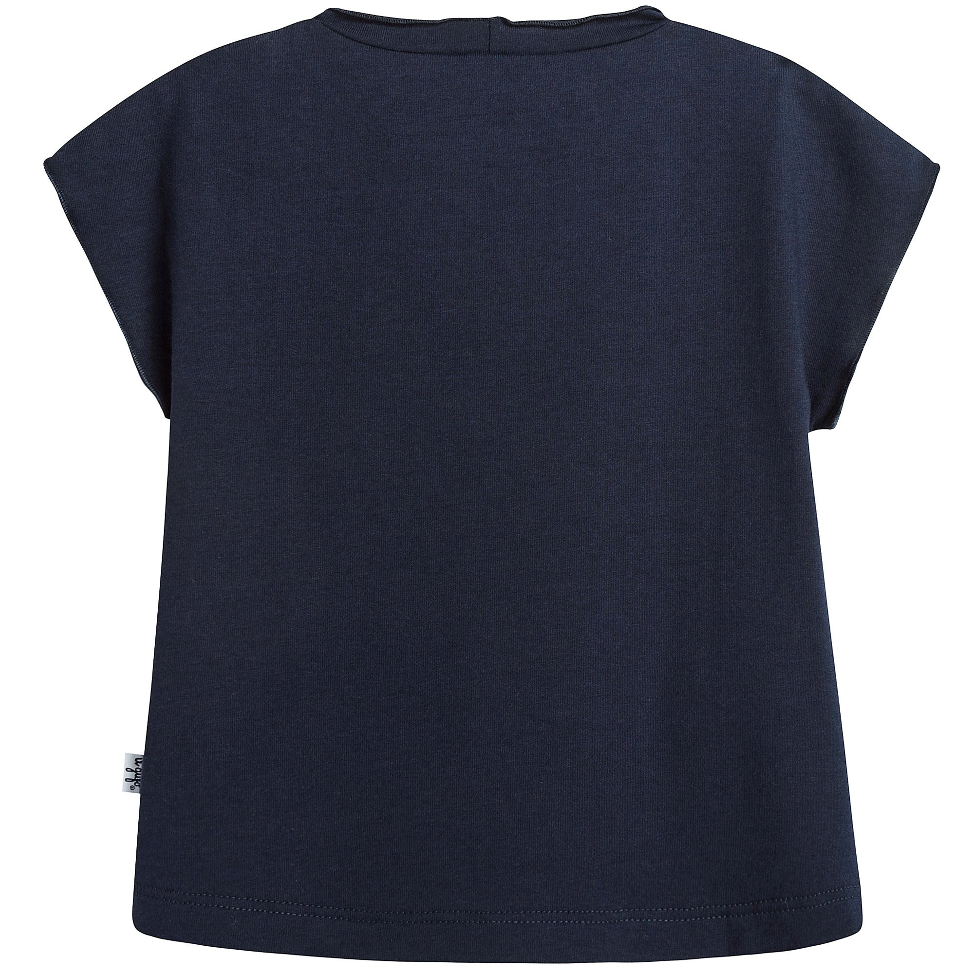 Girls Dary Blue Cotton T-Shirt - CÉMAROSE | Children's Fashion Store - 2