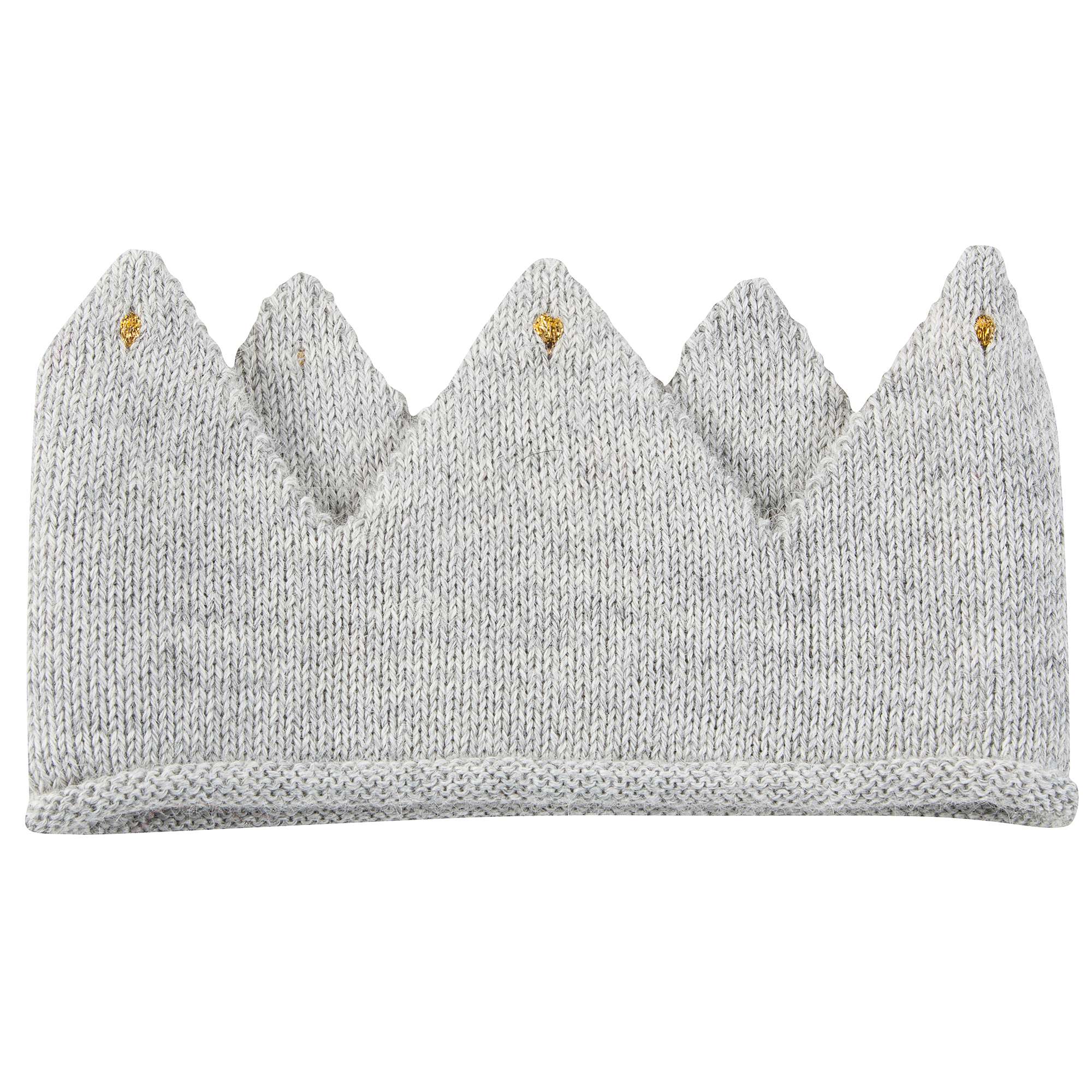 Baby Light Grey Alpaca Wool Crown