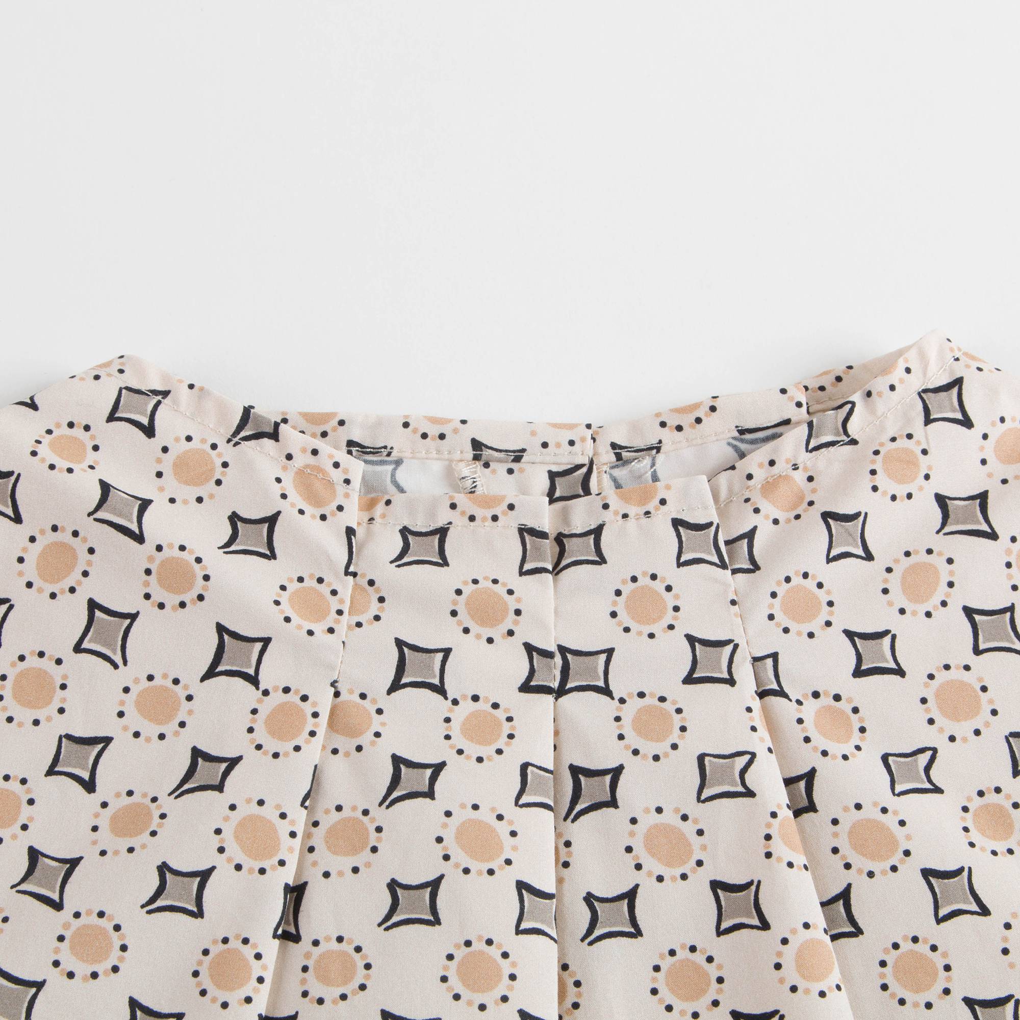 Girls Pleated Neck Blouse