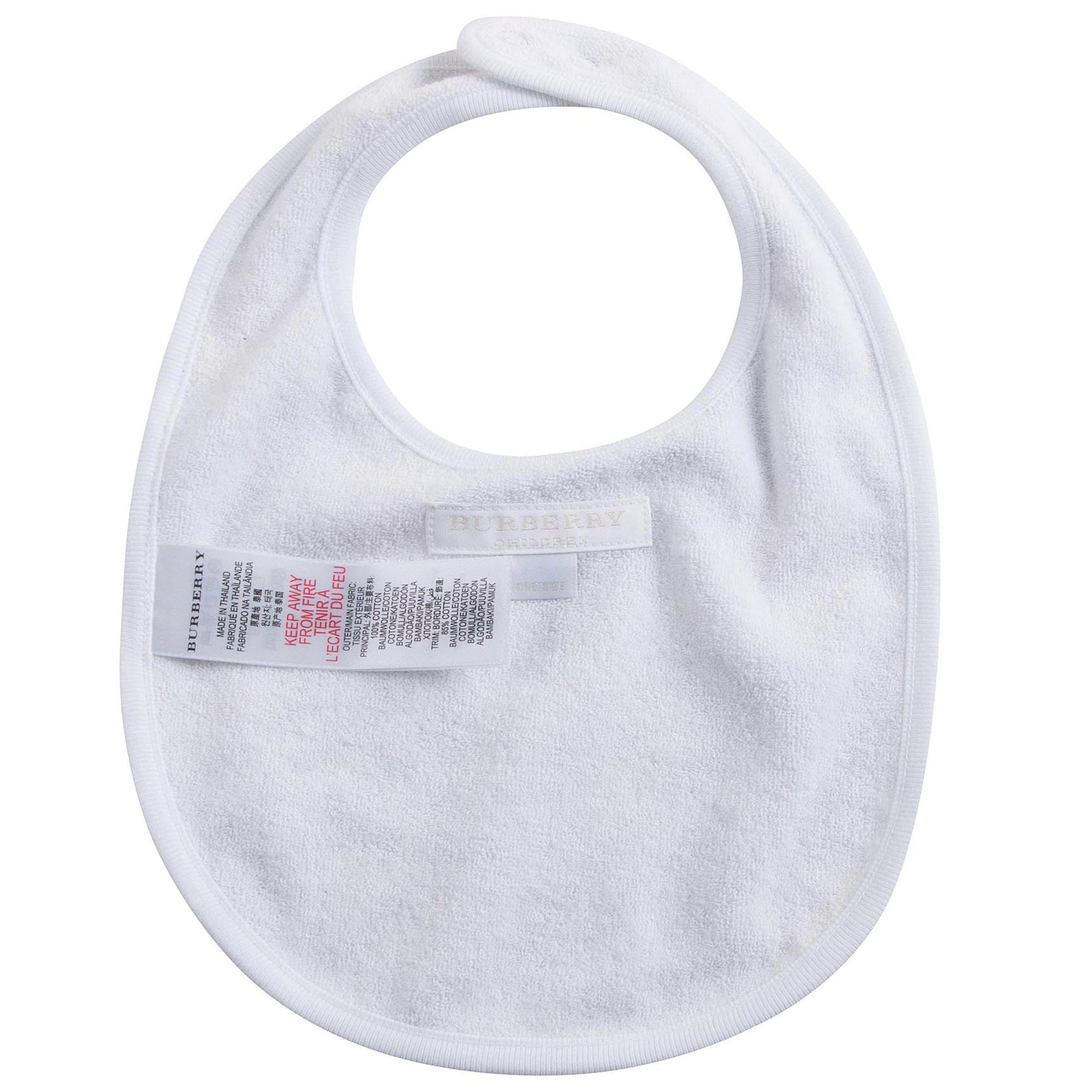 Baby White Boxed Gift Set With Bodysuit, Hat & Bib - CÉMAROSE | Children's Fashion Store - 5