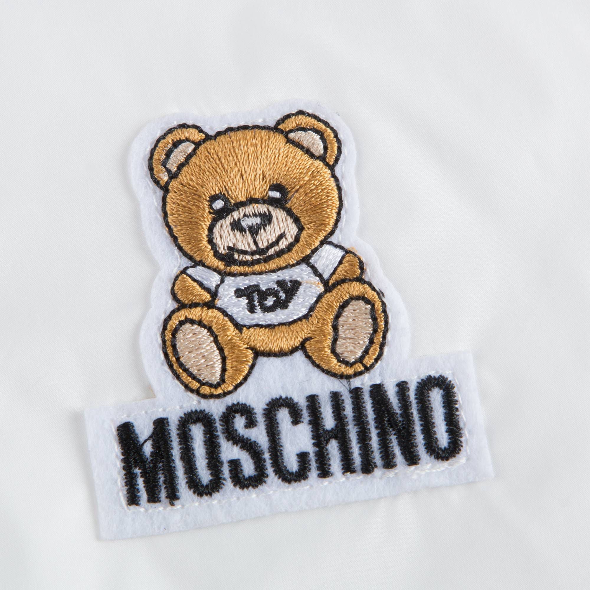 Baby Boys White Padded Showerproof Jacket