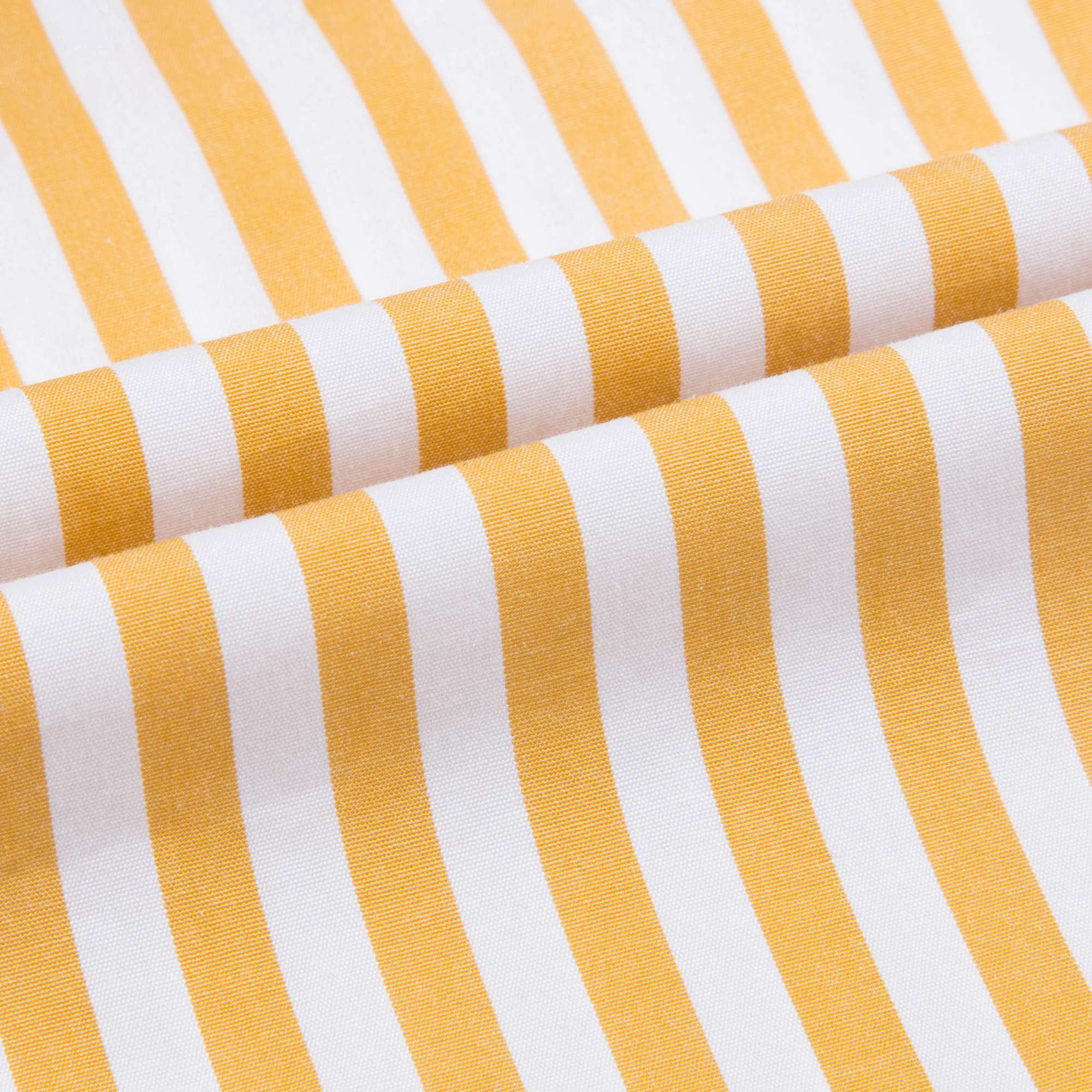 Baby Girls Yellow Stripe Cotton Woven Dress