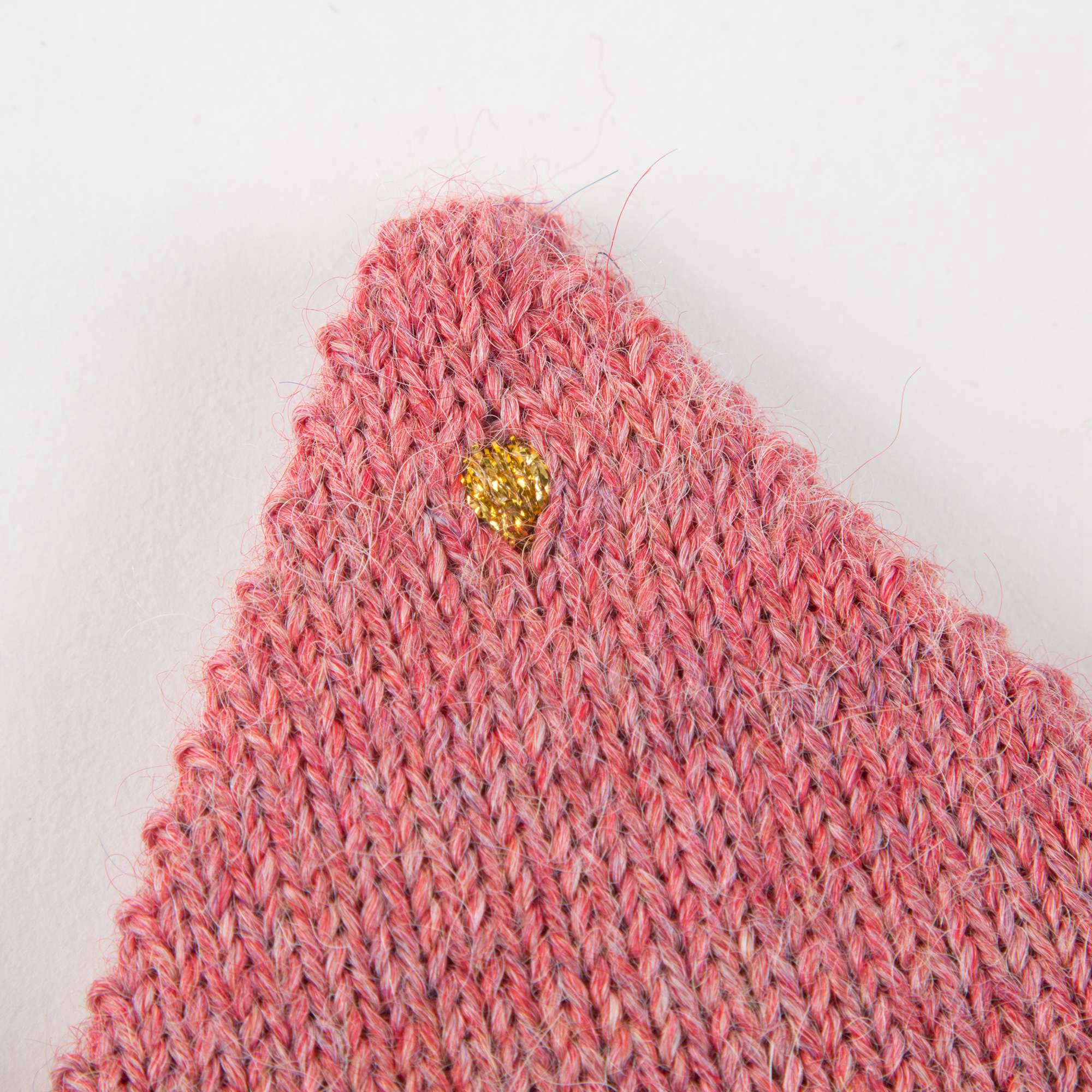 Baby Rose Pink Alpaca Wool Crown
