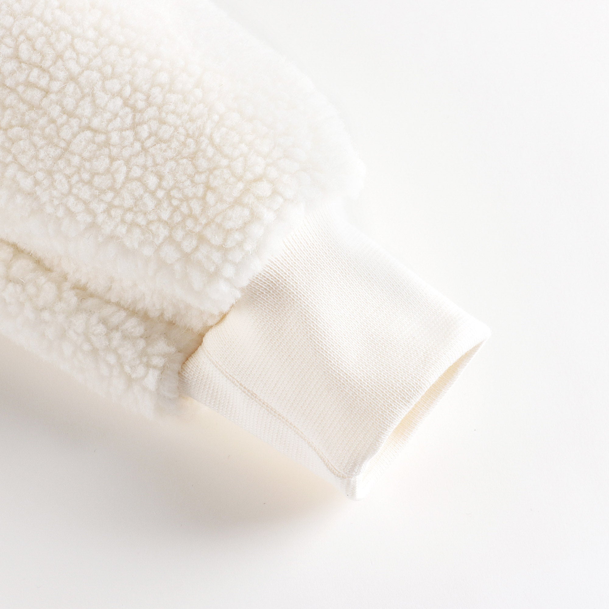 Boys & Girls White Logo Fleece Sweatshirt