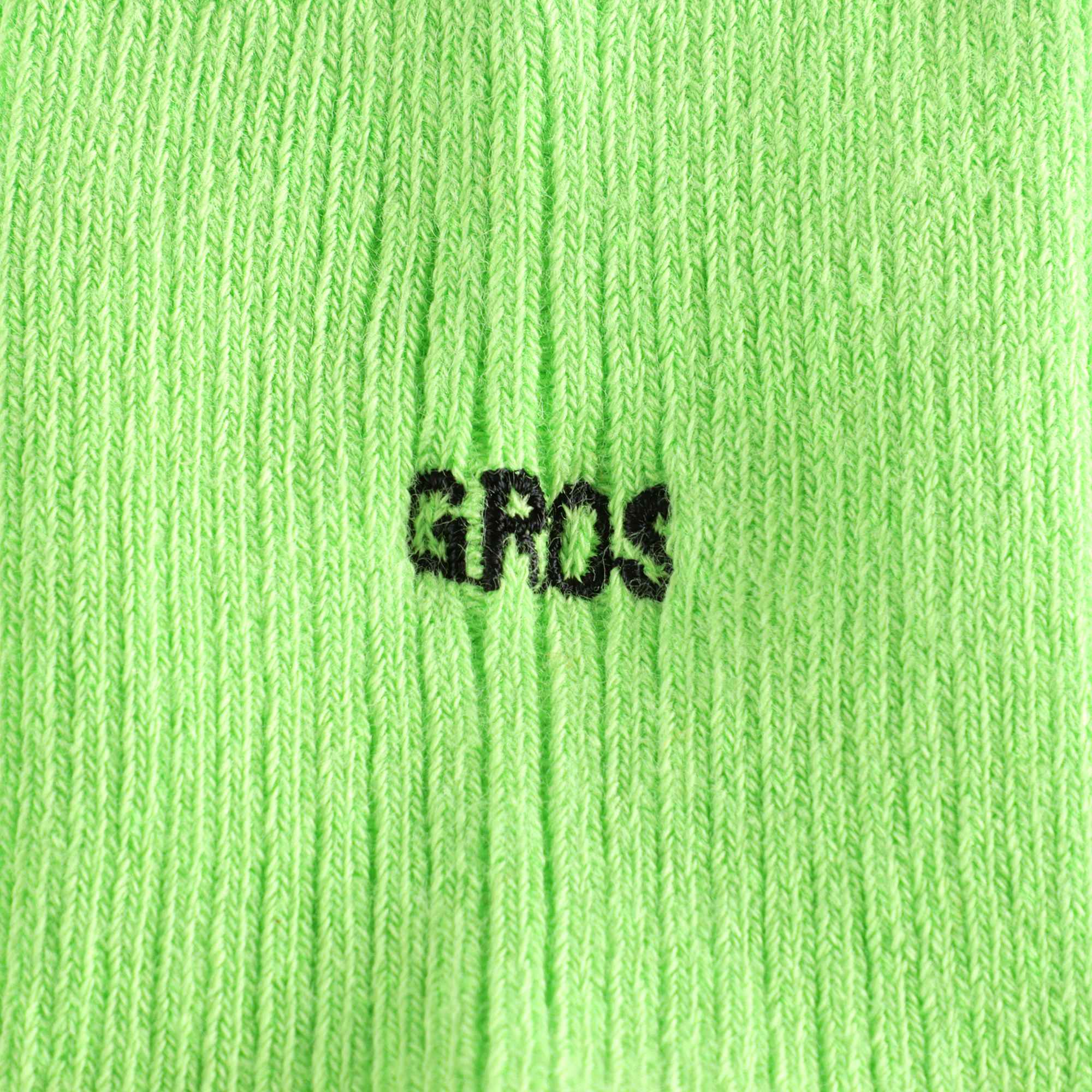 儿童荧光绿Logo短袜