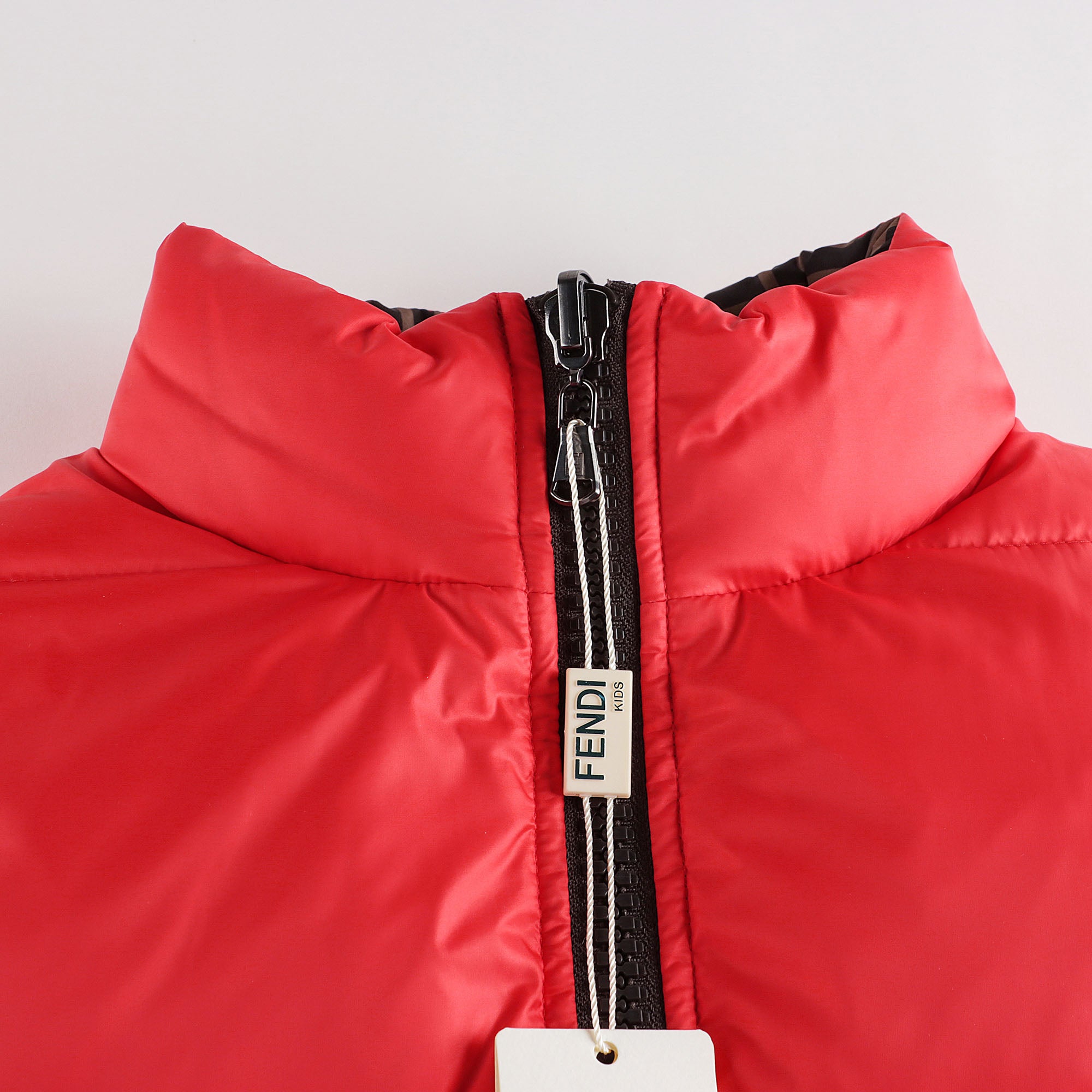 Boys & Girls Red Reversible Padded Down Gilet
