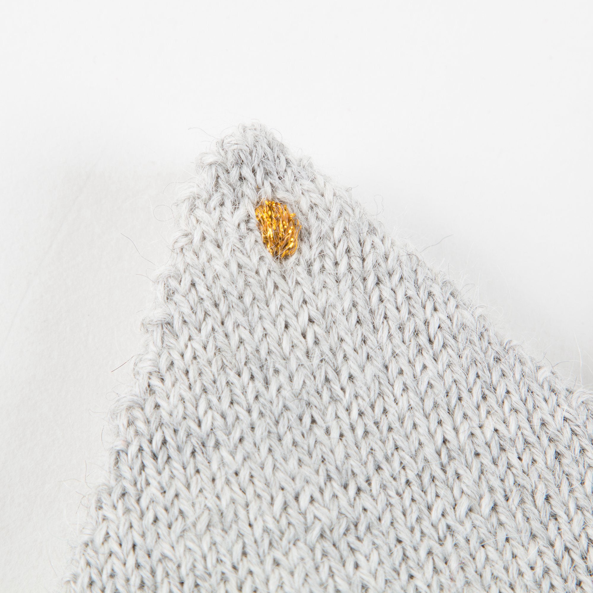 Baby Grey 'Happy Birthday' Alpaca Wool Crown