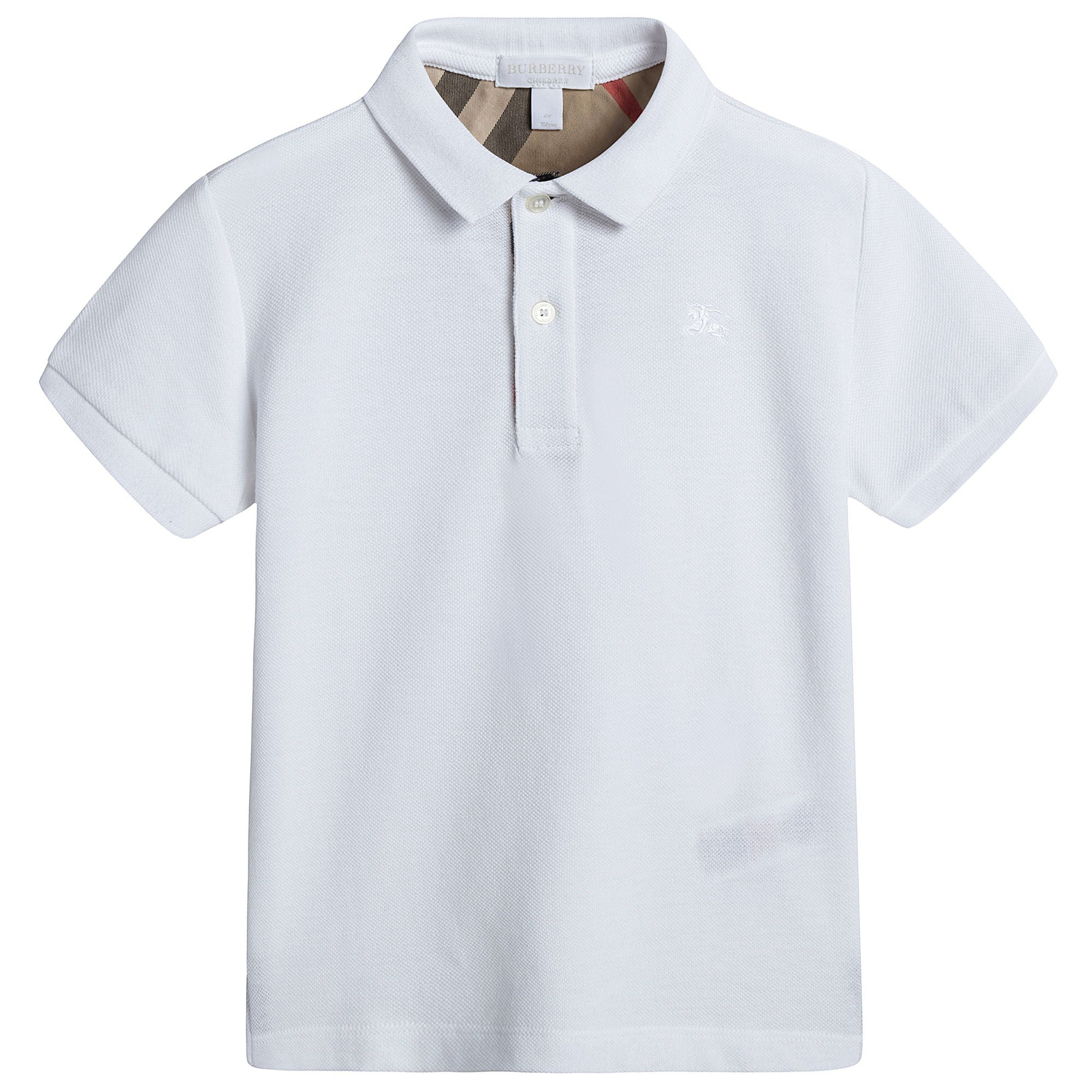 Boys White Cotton Polo Shirt - CÉMAROSE | Children's Fashion Store - 1