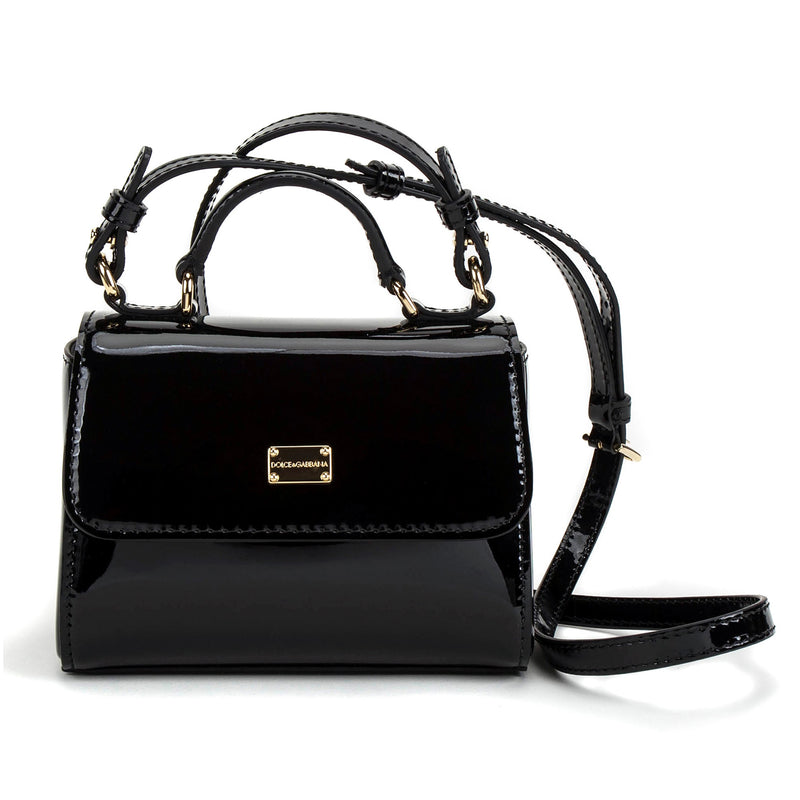 Girls Black Calf Bag