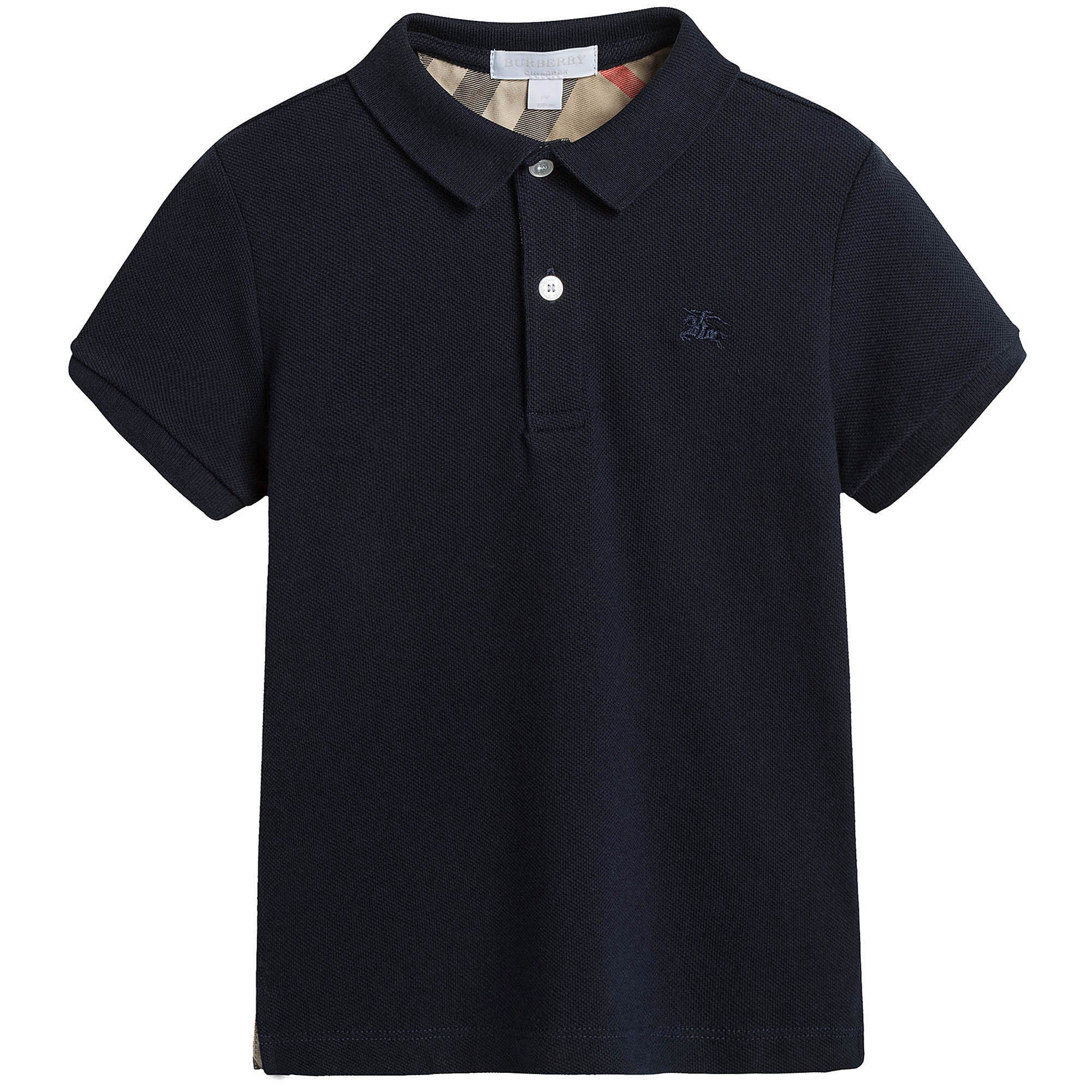 Boys Blue Cotton Polo Shirt - CÉMAROSE | Children's Fashion Store - 1