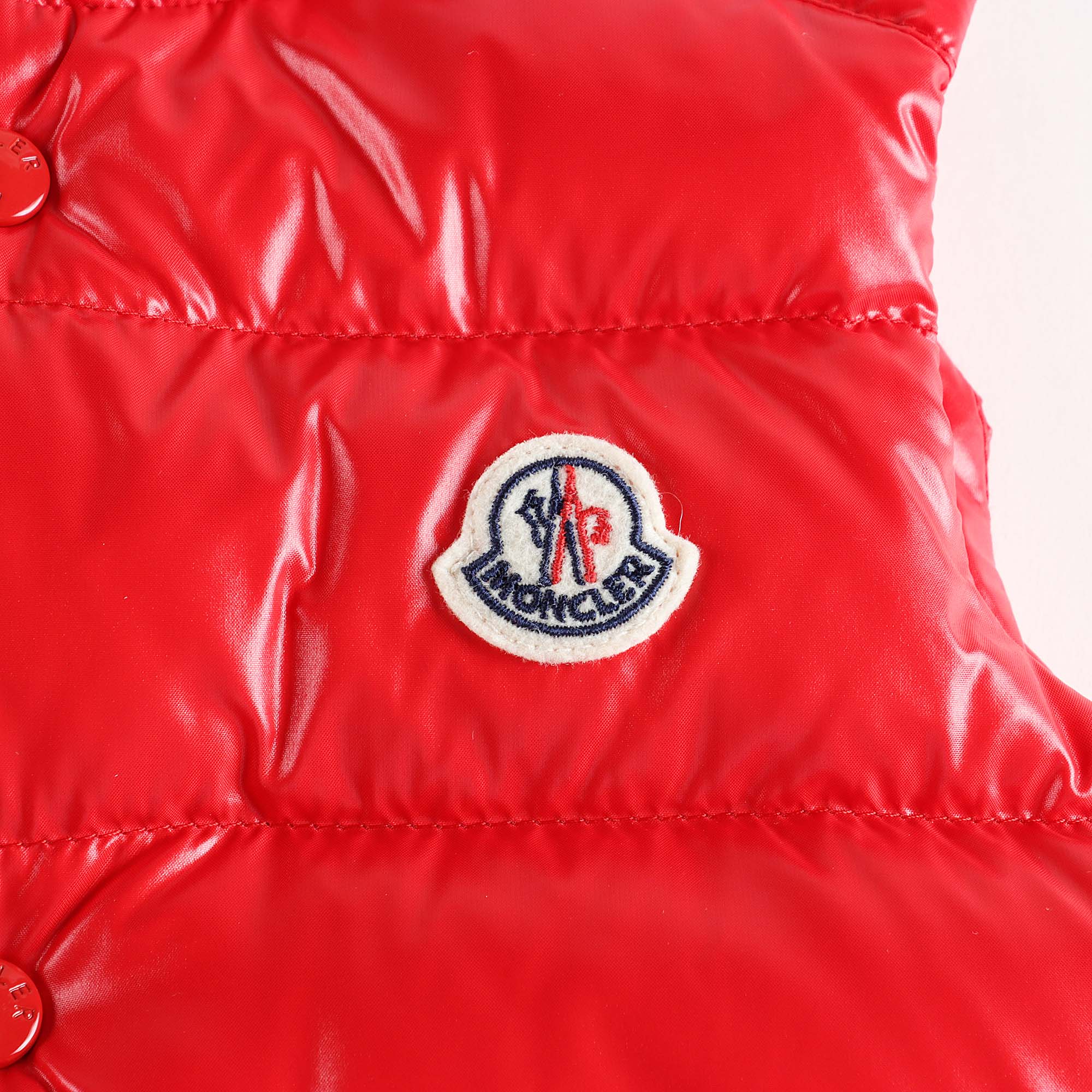 Boys & Girls Red "BERNARD" Padded Down Gilet