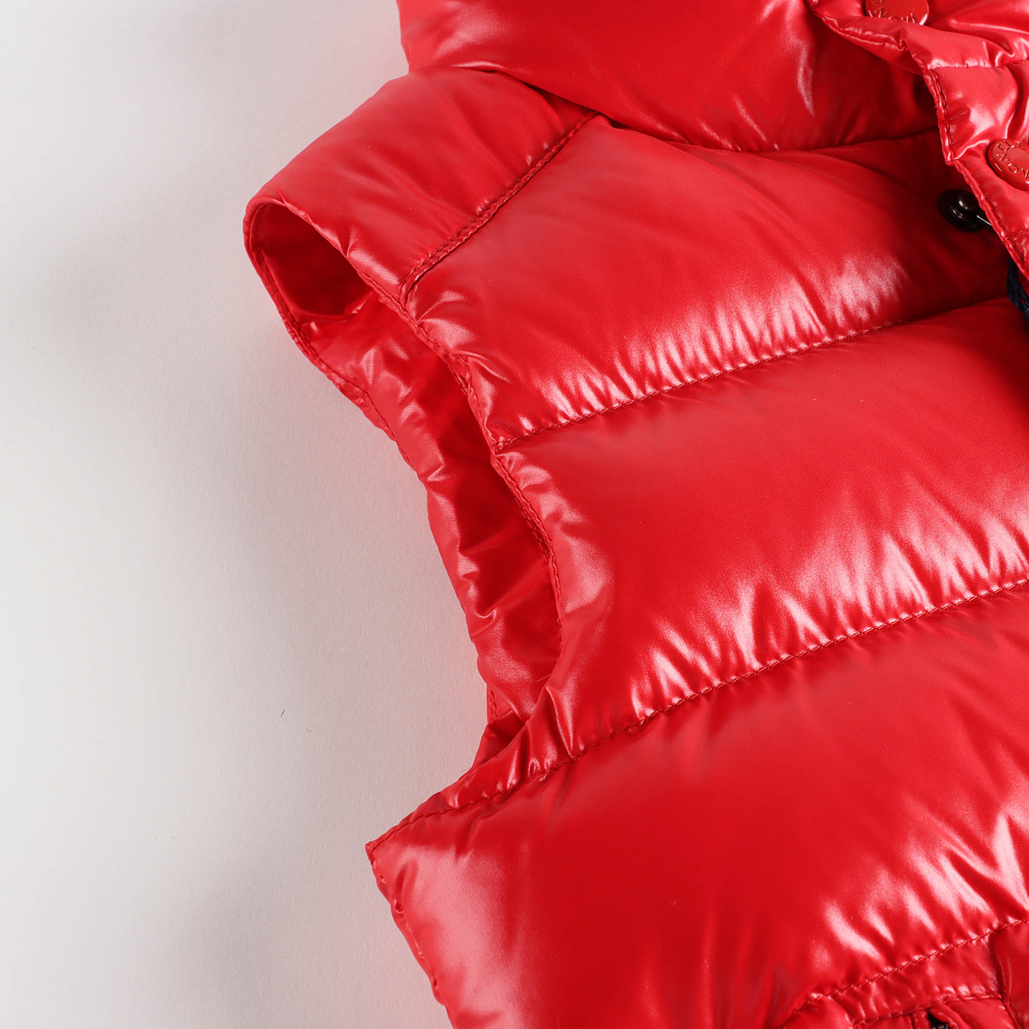 Boys & Girls Red "BERNARD" Padded Down Gilet