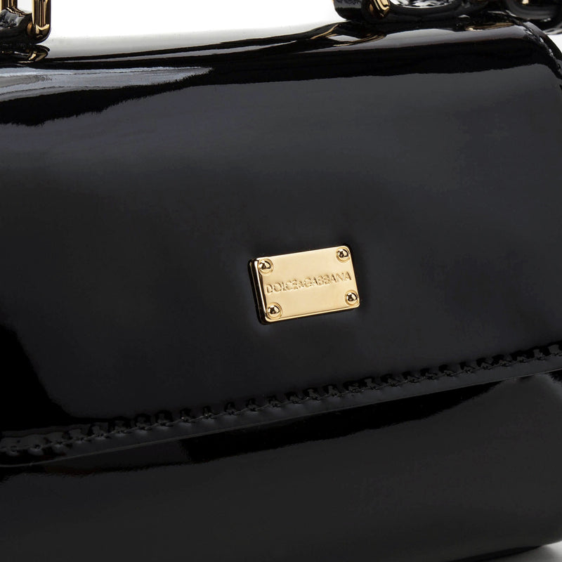 Girls Black Calf Bag