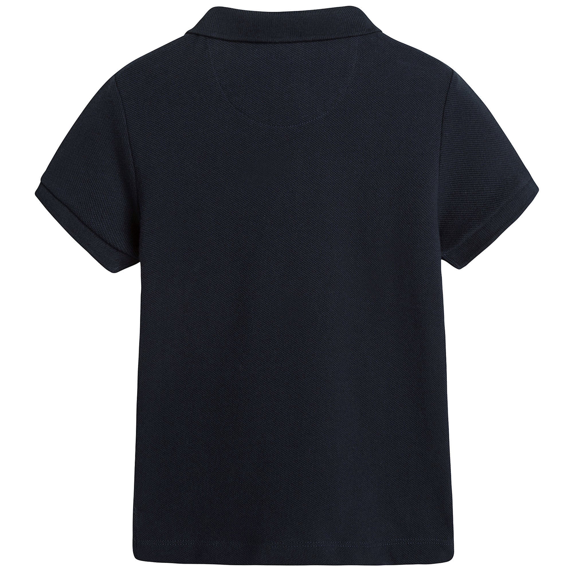Boys Blue Cotton Polo Shirt - CÉMAROSE | Children's Fashion Store - 2