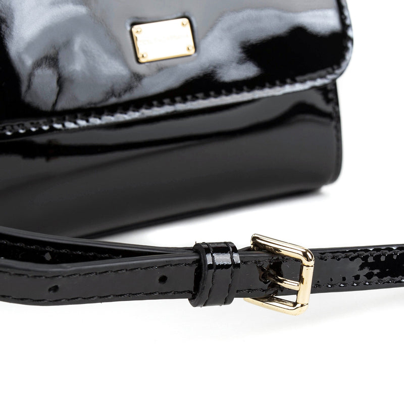 Girls Black Calf Bag