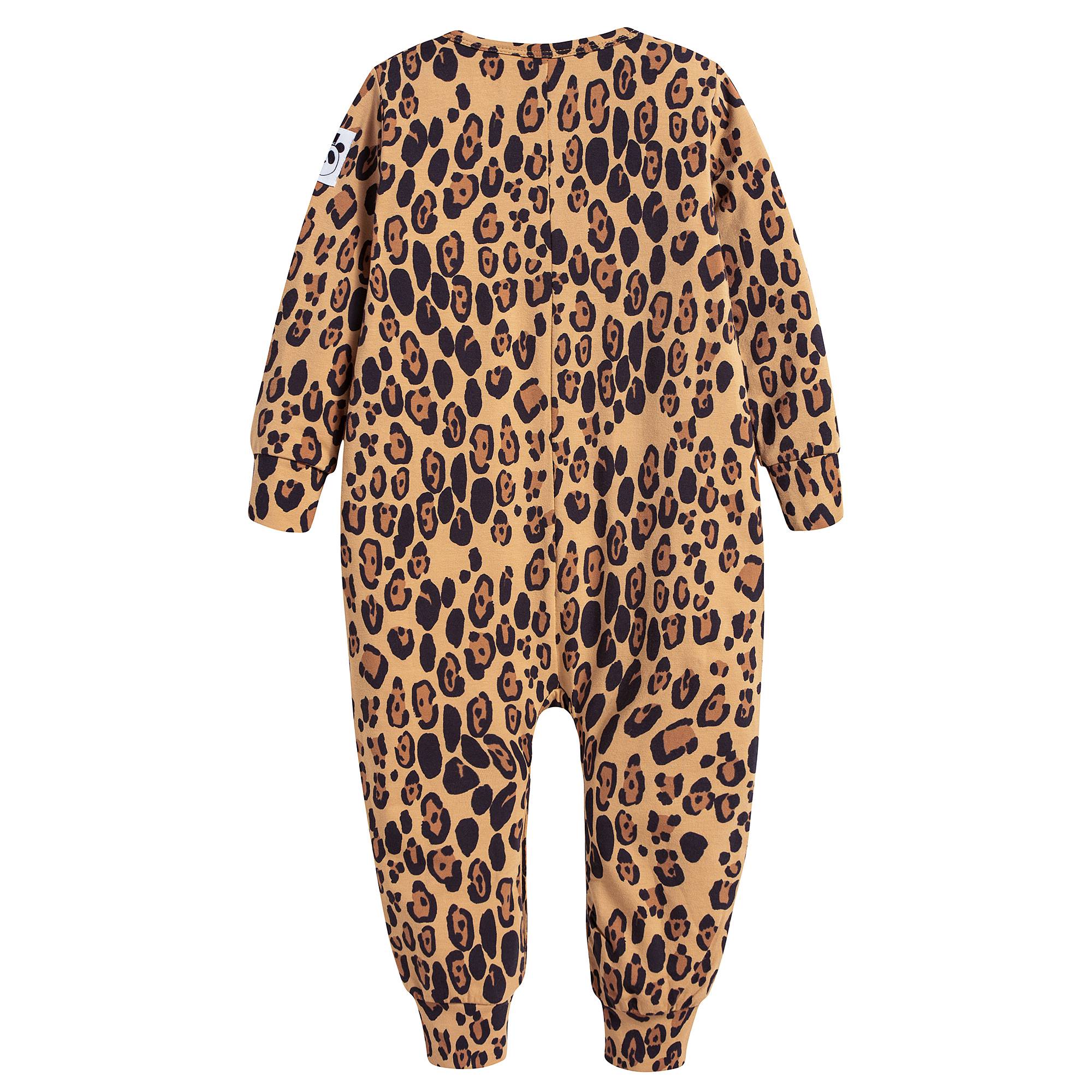 Baby Beige Basic Leopard Jumpsuit