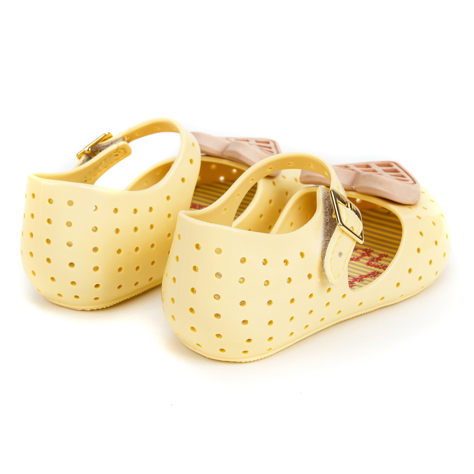 Girls Yellow Heart Jelly Shoes