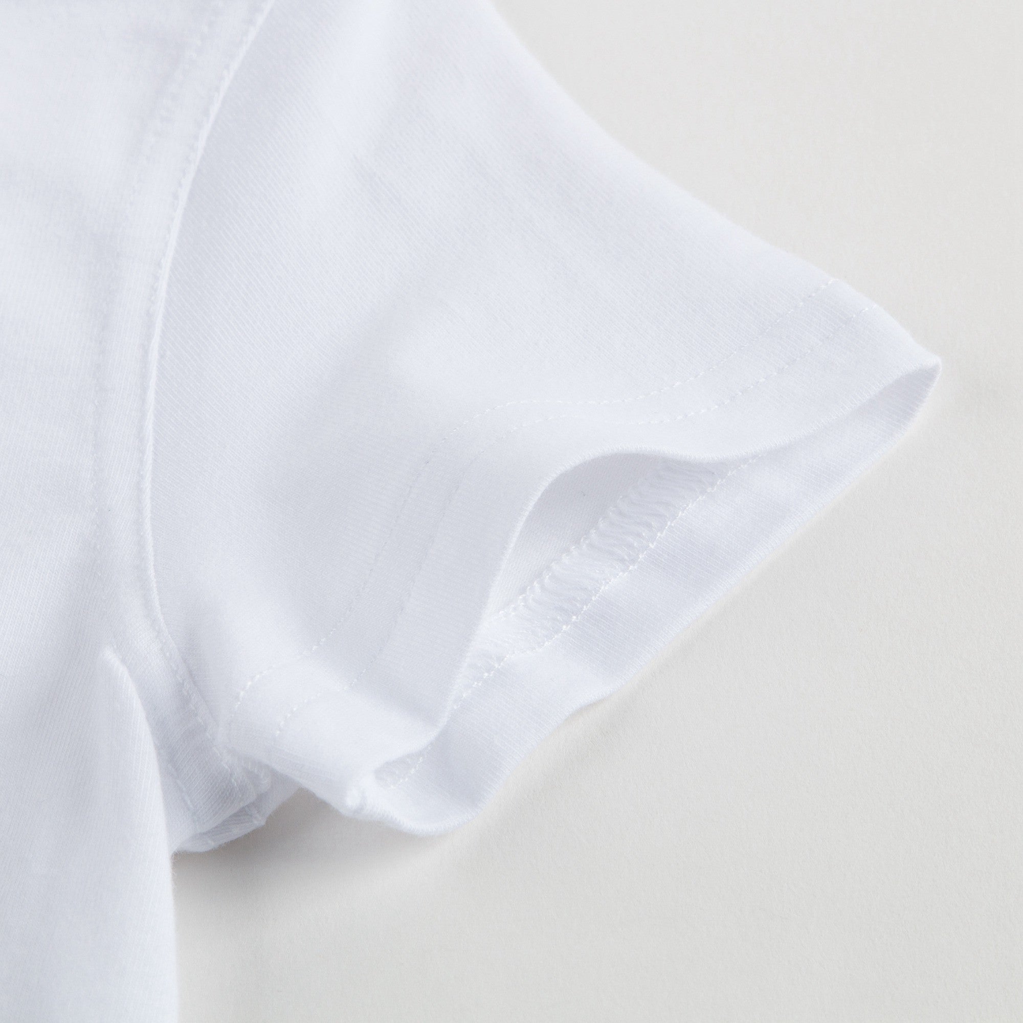 Boys White Boat Printed T-Shirt