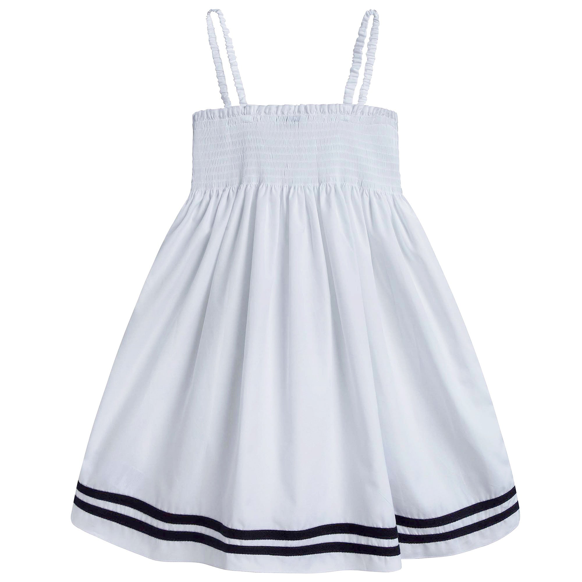 Girls White 'Sailor' Dress
