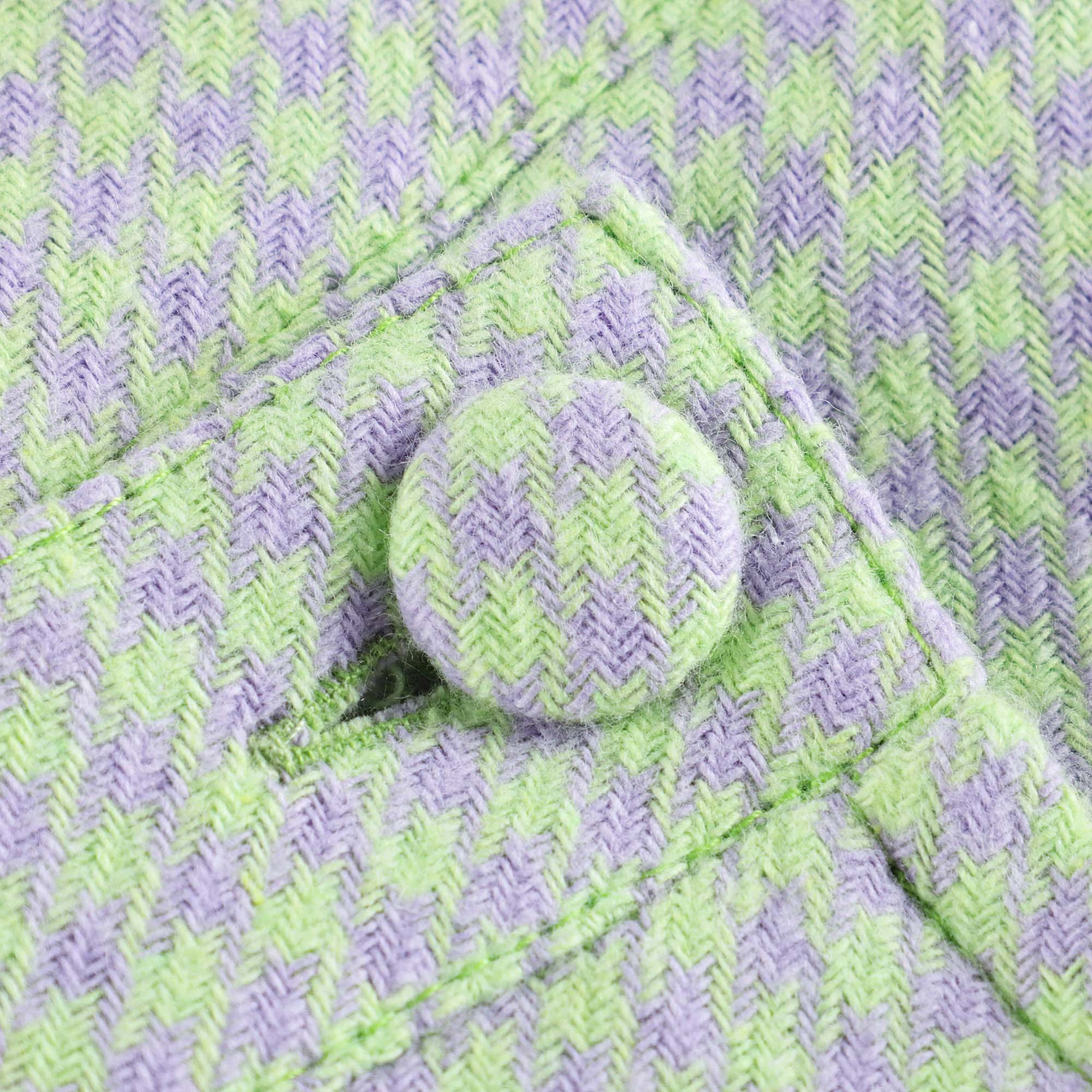Girls Green Check Shorts