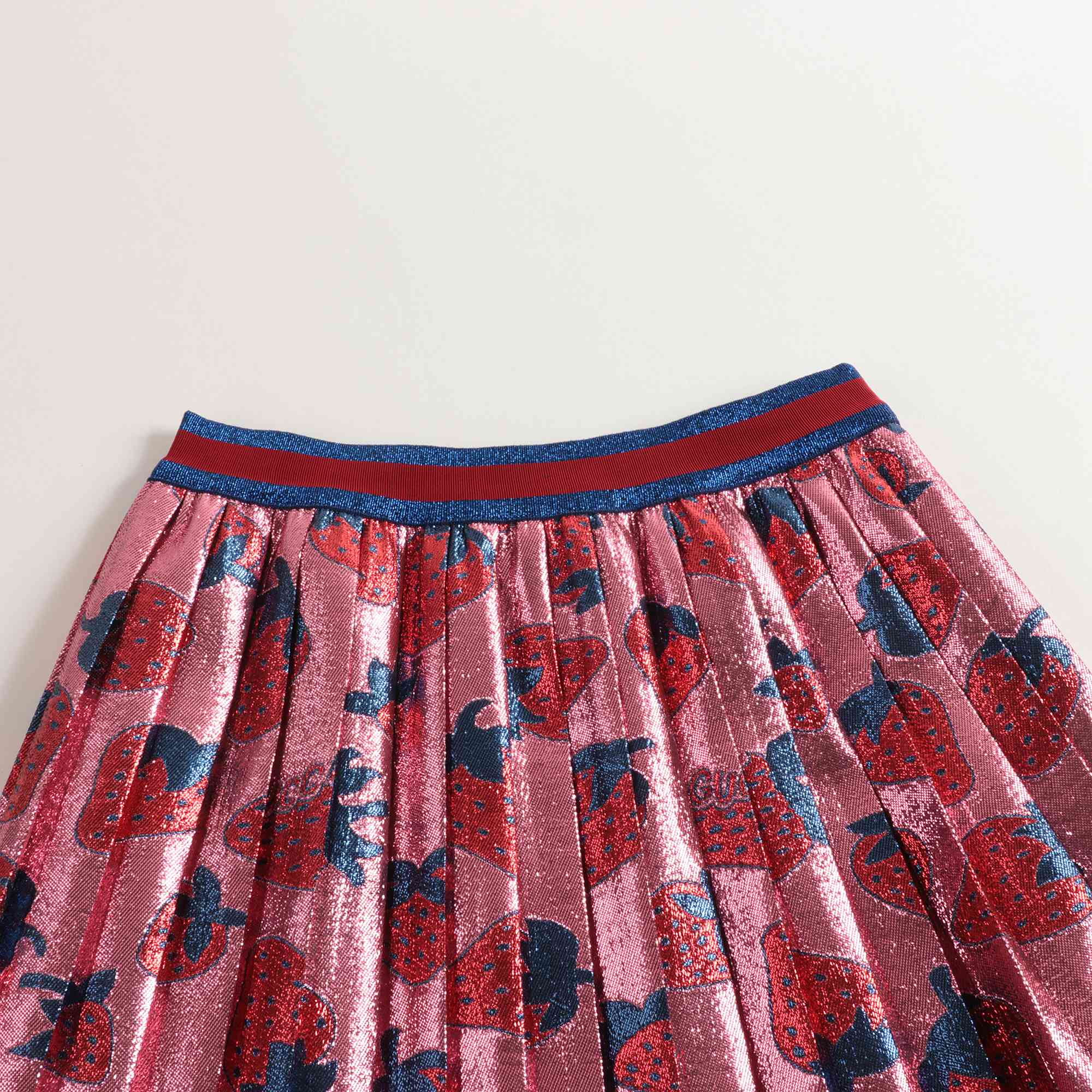 Girls Pink Strawberry Skirt
