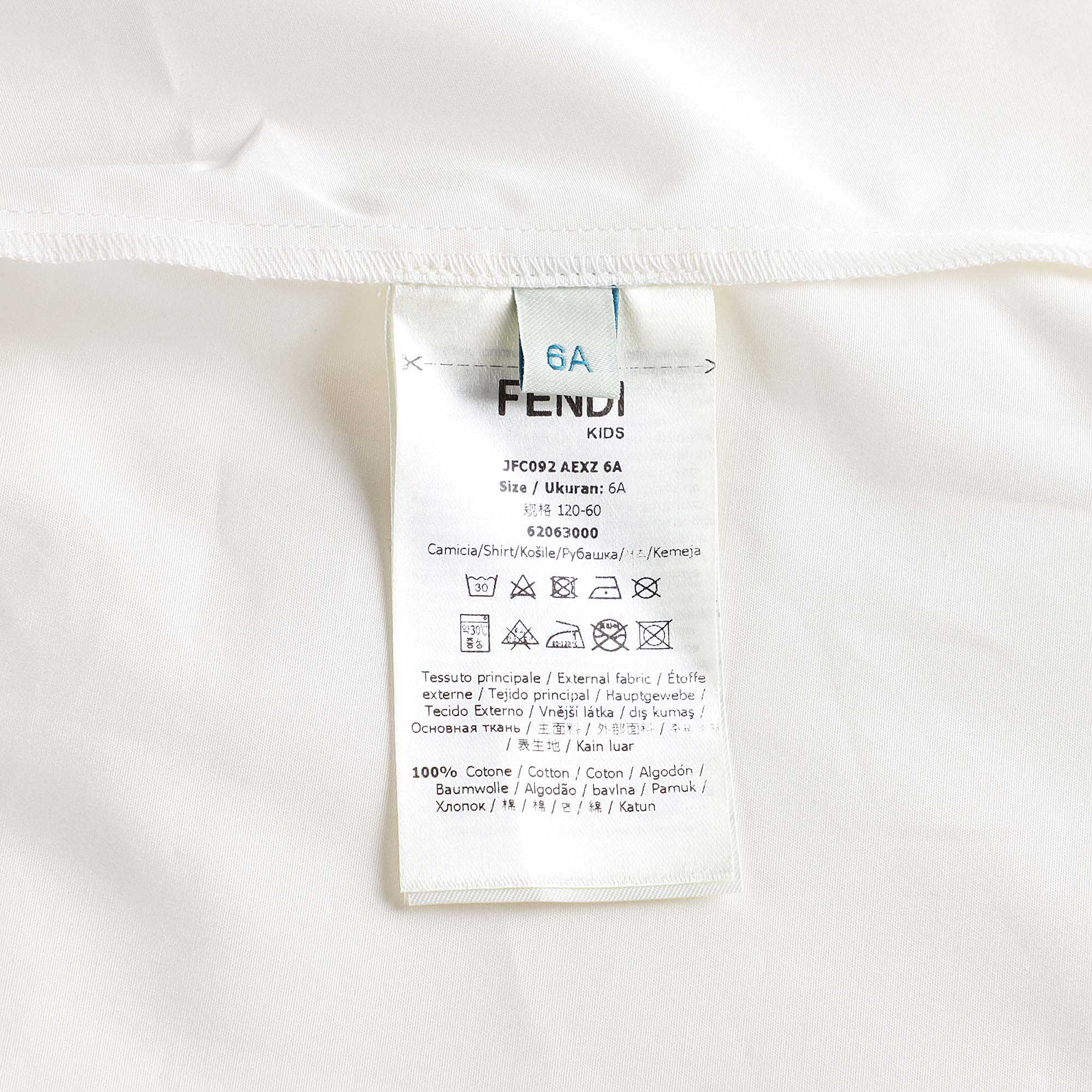 Girls White Cotton Shirt