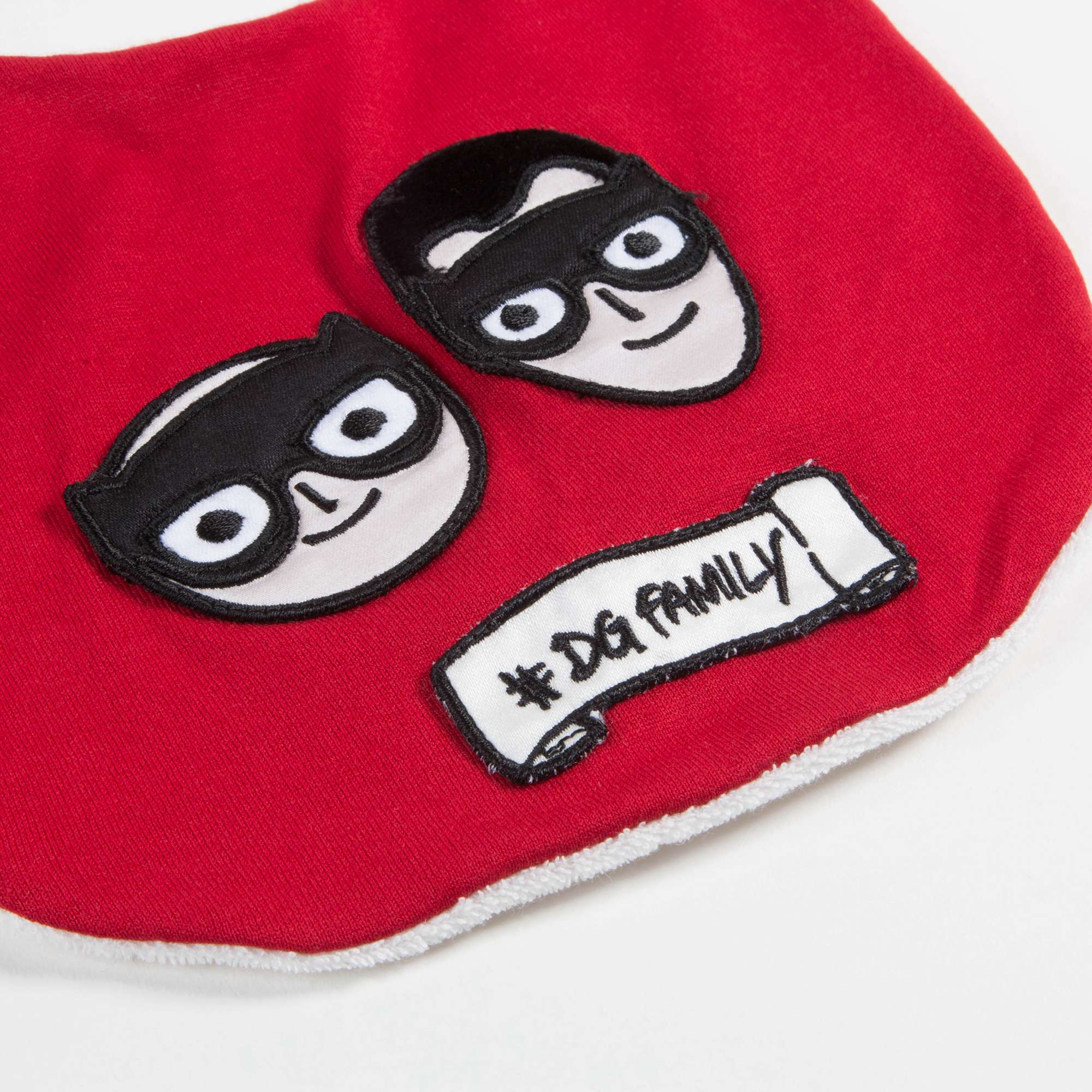 Baby Bib Red Superhero Cape
