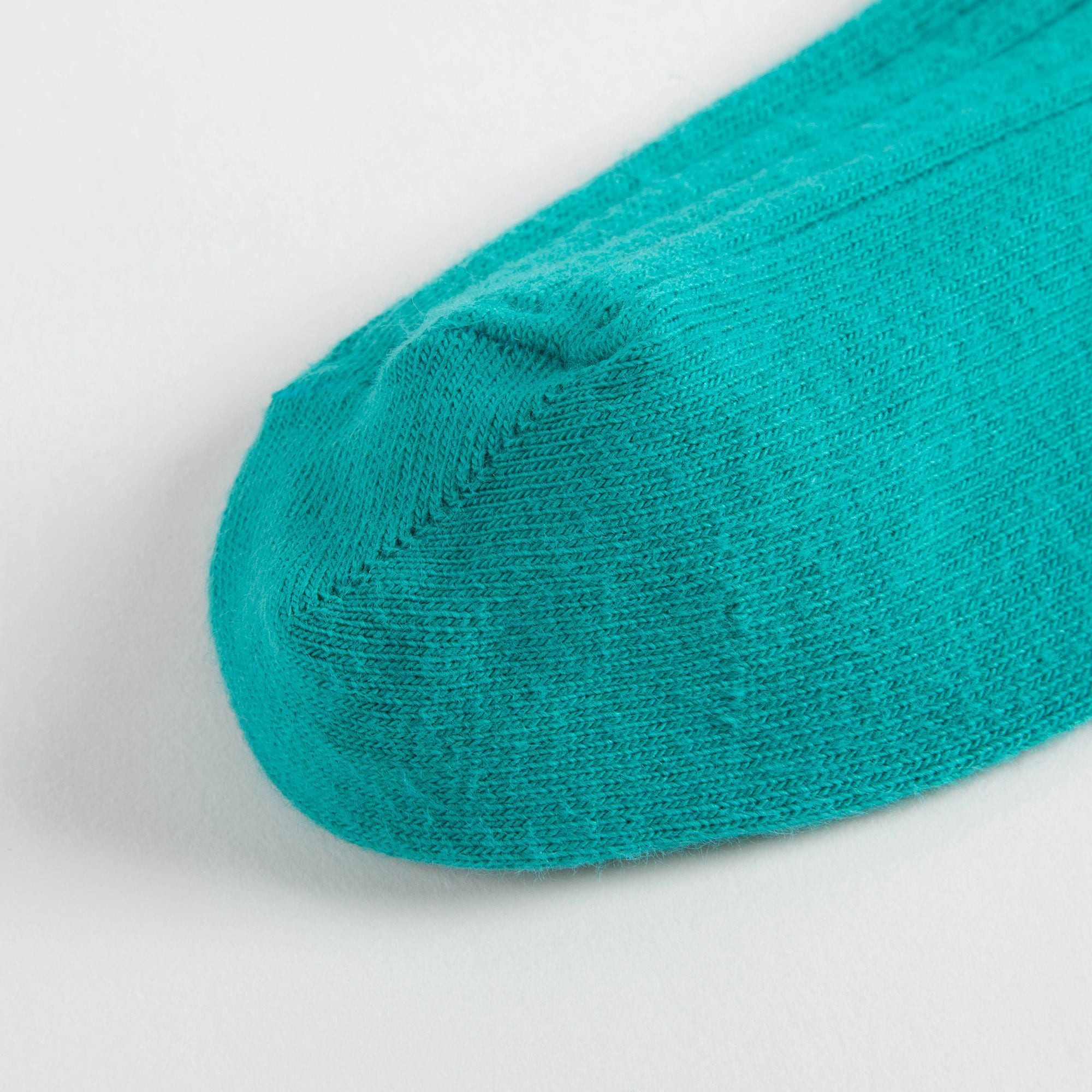 Girls Mint Blue Ribbed Tights