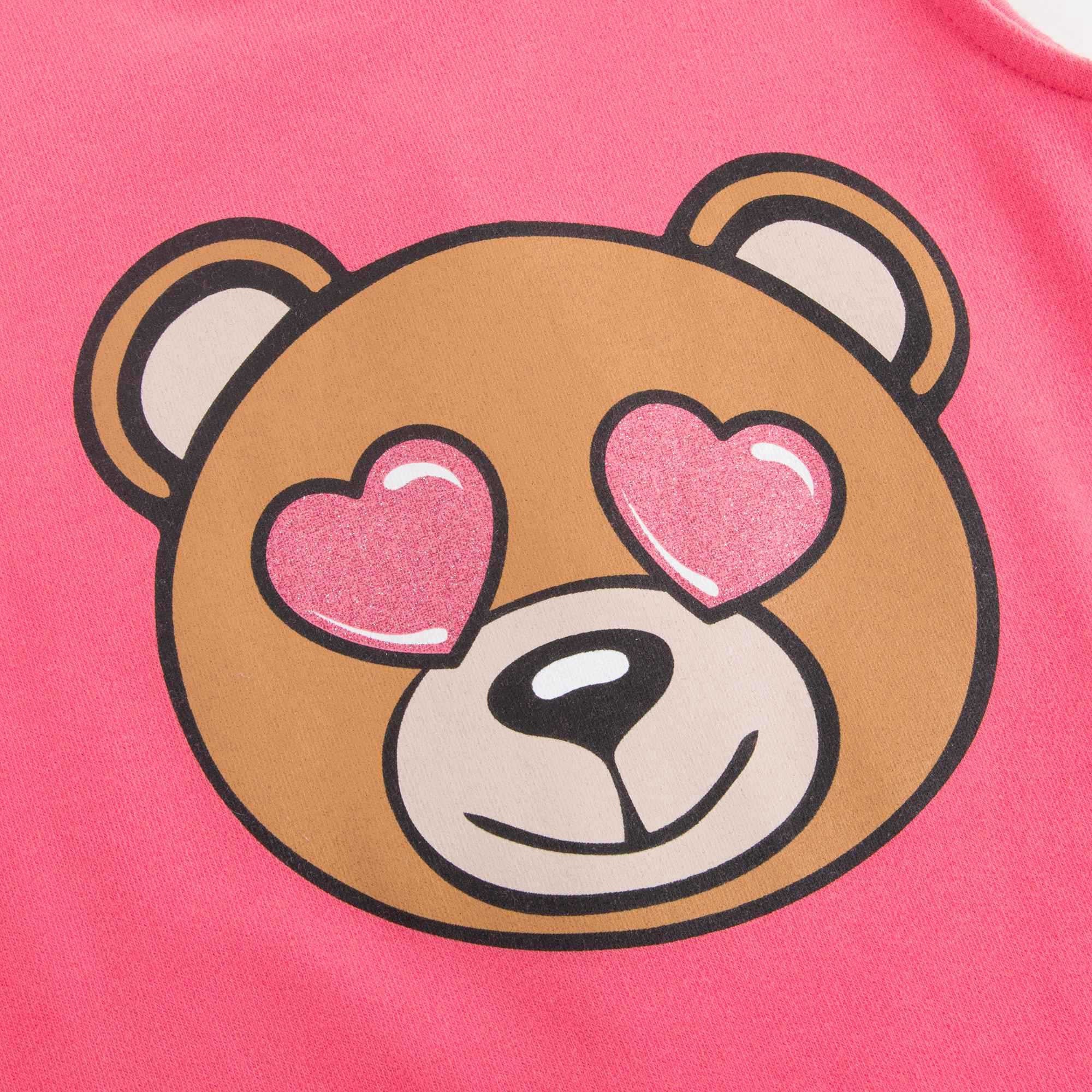 Baby Girls Coral Pink Teddy Dress