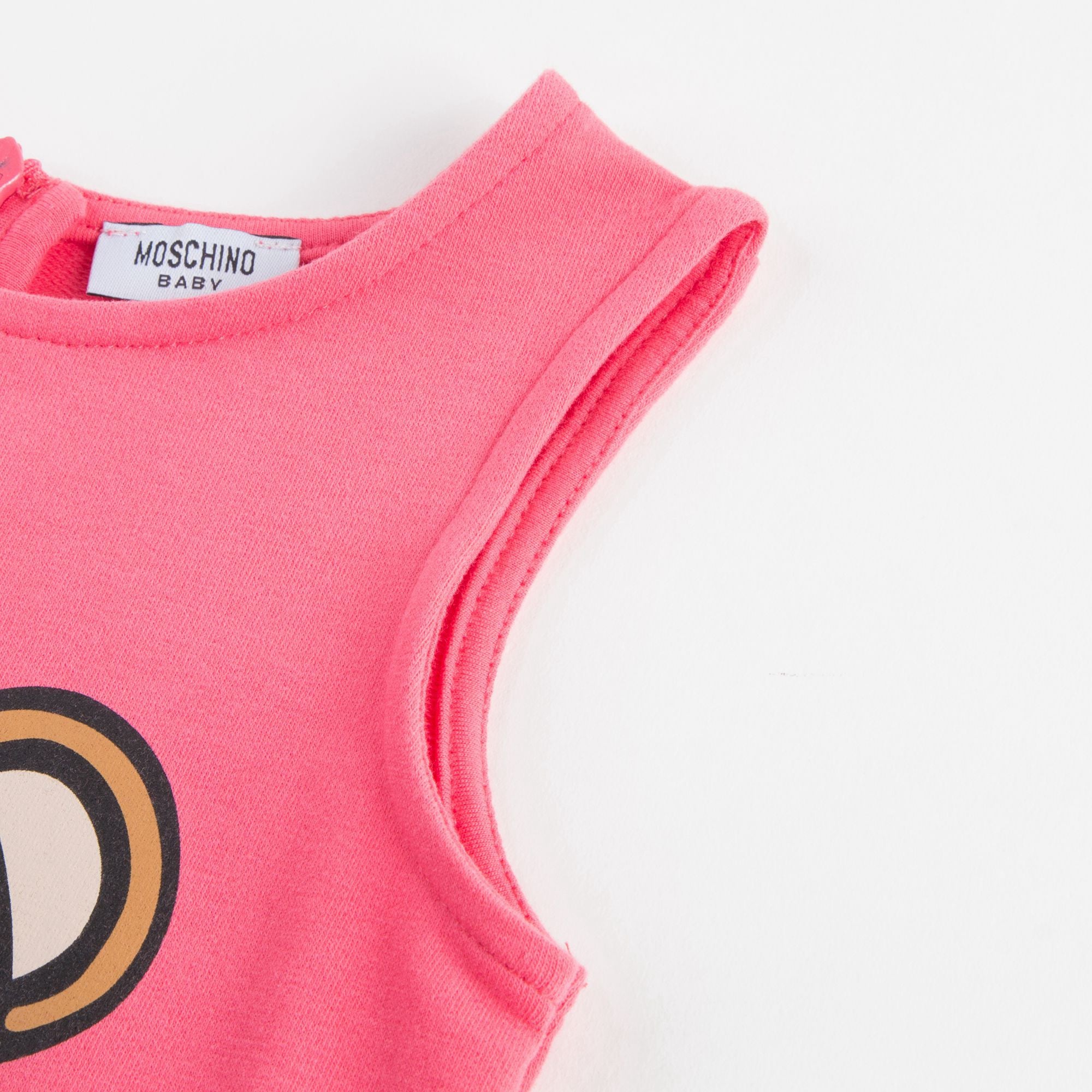 Baby Girls Coral Pink Teddy Dress