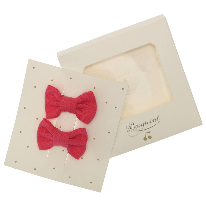 Girls Candy Pink Bow Two Piece Hairclip - CÉMAROSE | Children's Fashion Store - 5