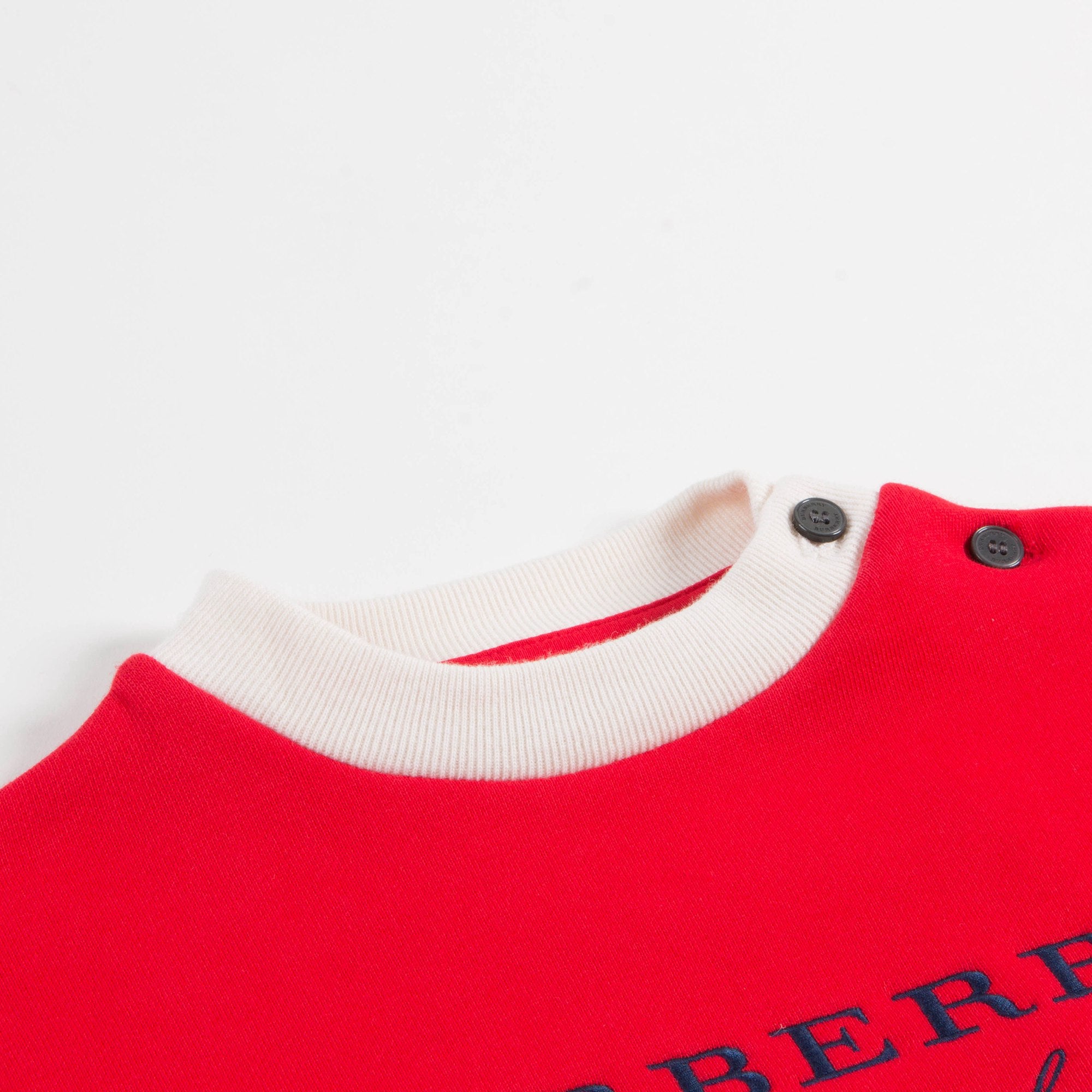 Baby Girls Bright Orange Red Cotton Sweatshirt
