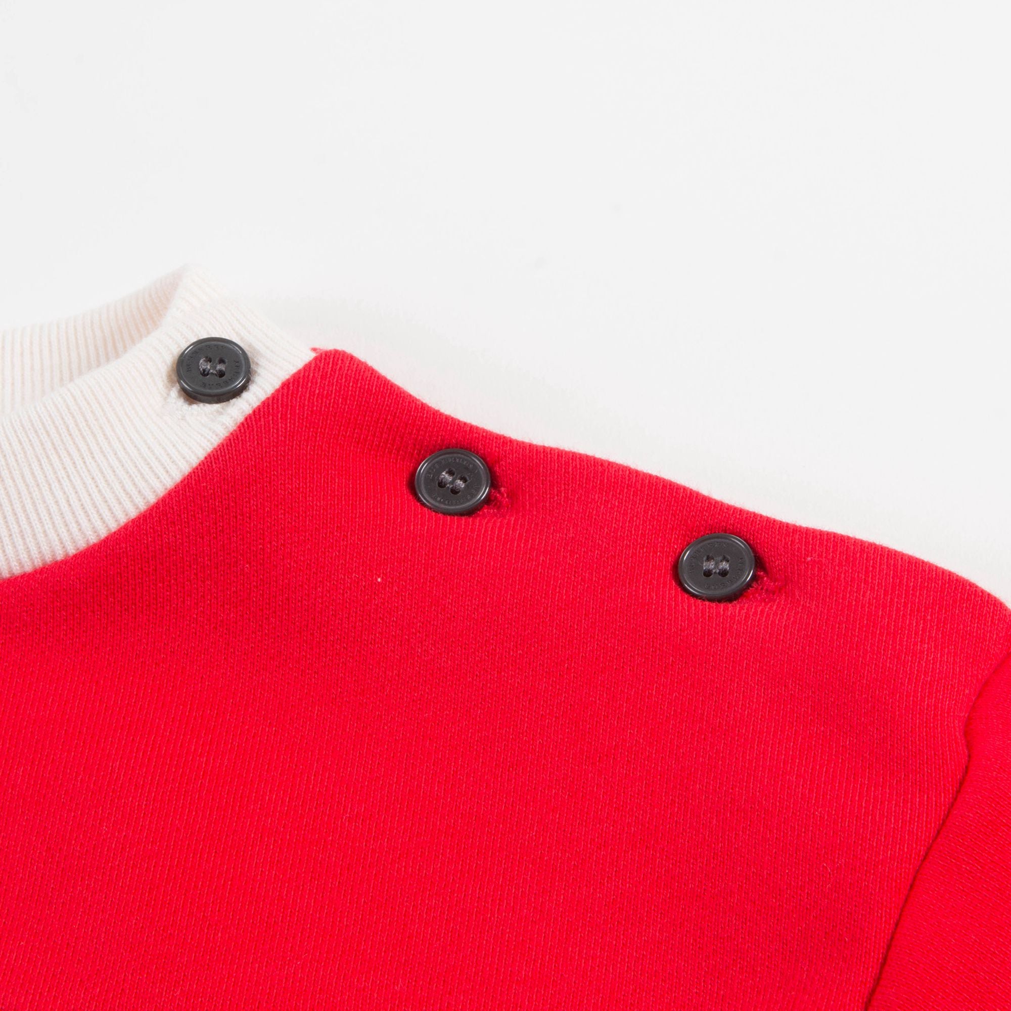 Baby Girls Bright Orange Red Cotton Sweatshirt