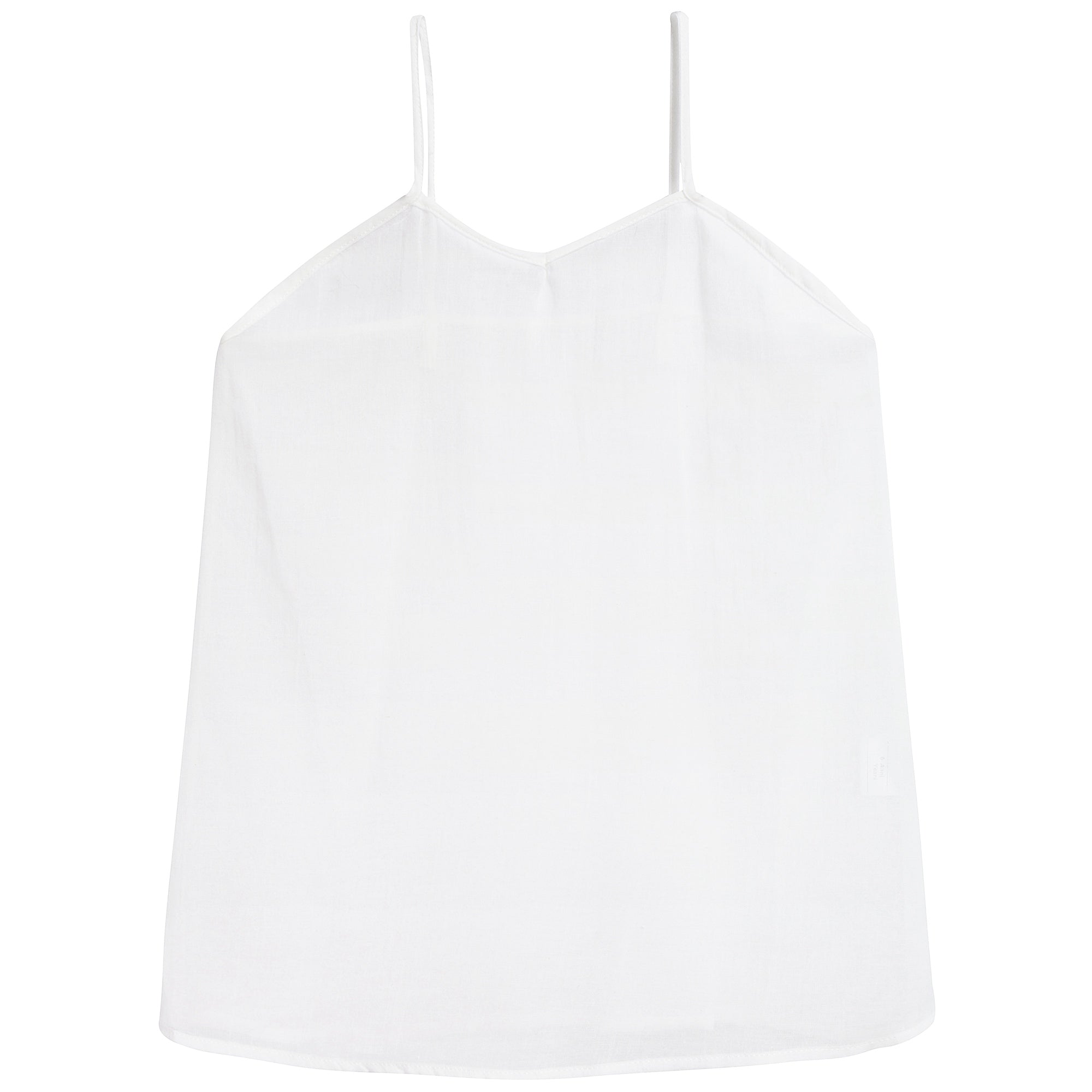 Girls White Collar And Embroidery Cotton Woven Dress