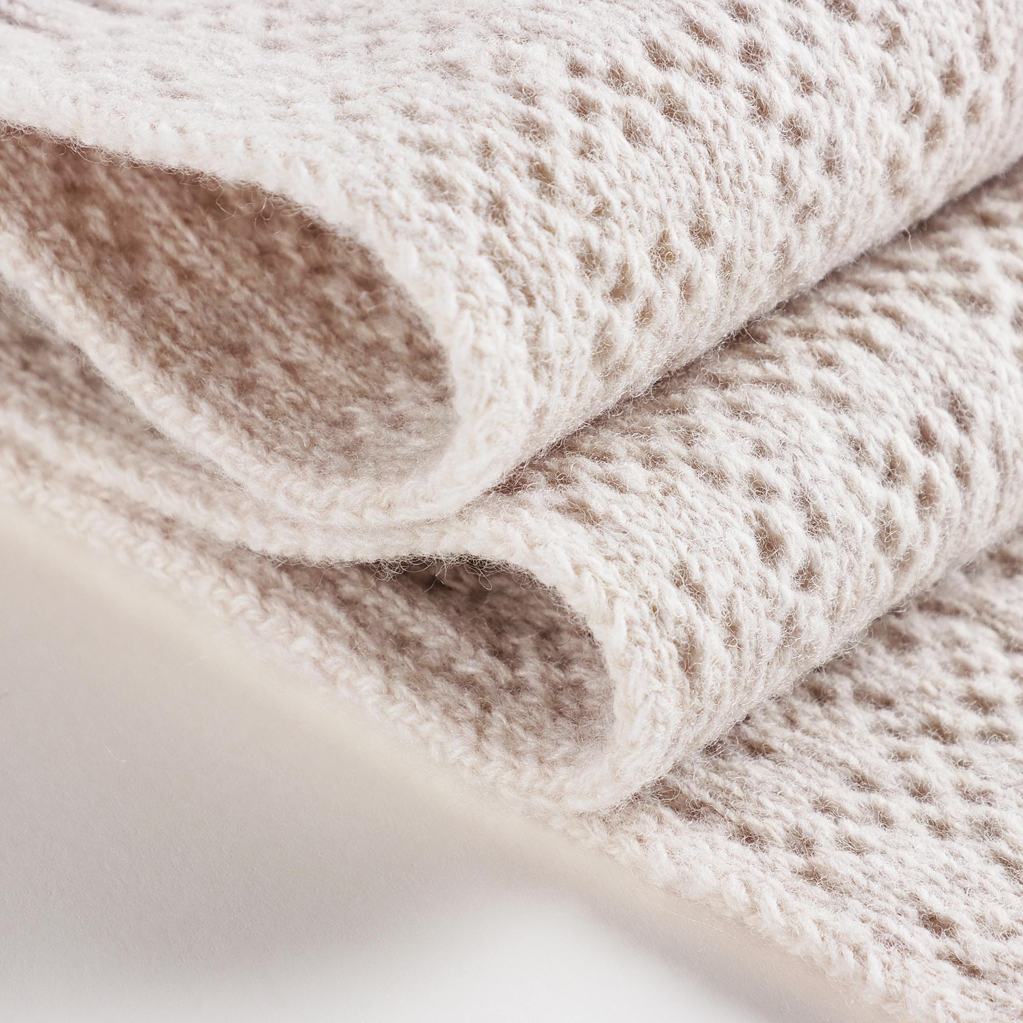 Boys & Girls Beige Wool Scarf