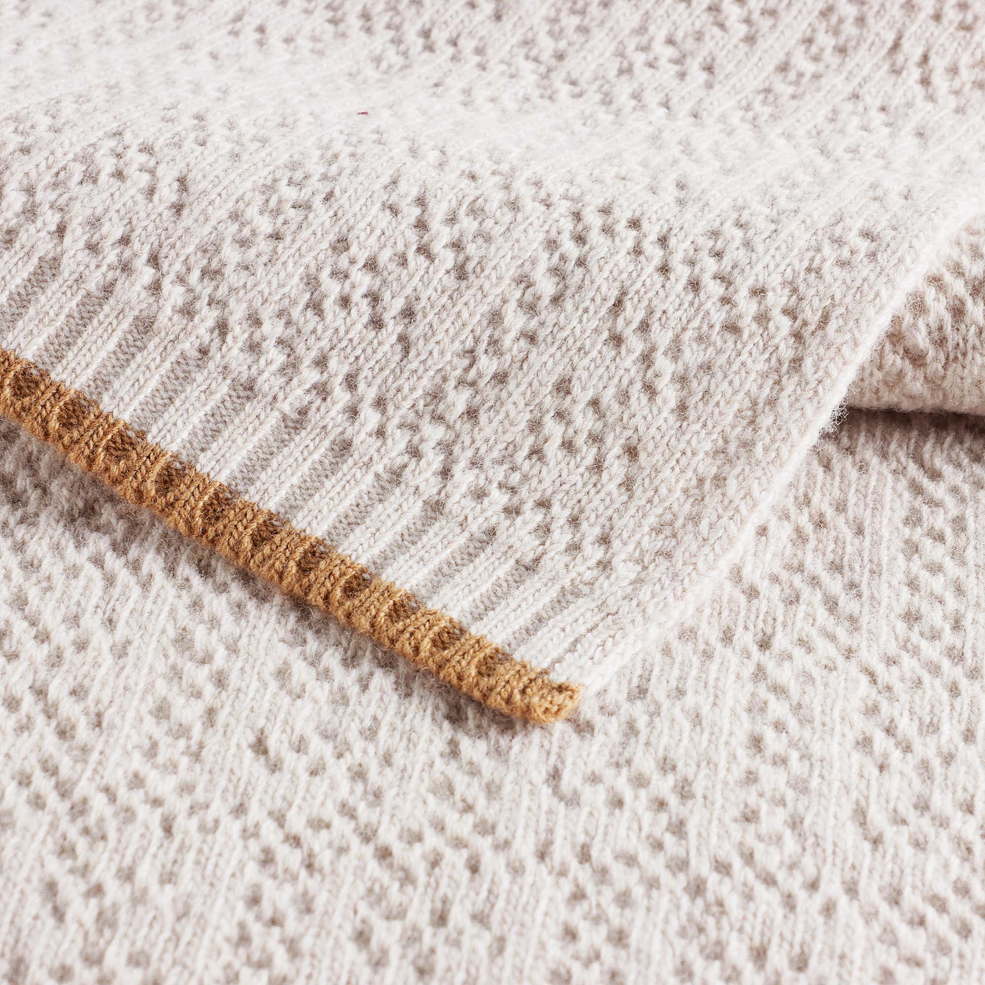 Boys & Girls Beige Wool Scarf