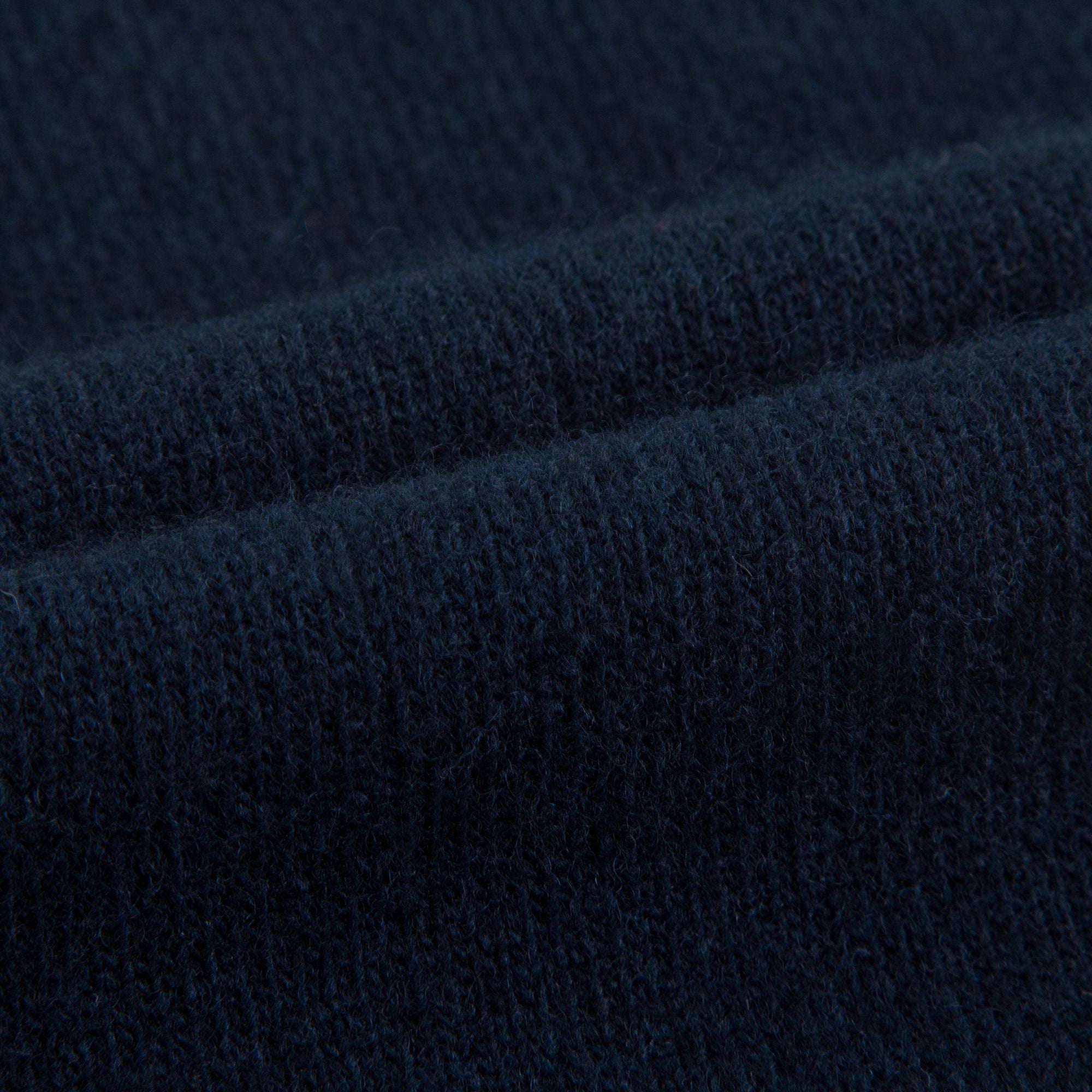 Girls Navy Blue Wool Sweater with Ruffle