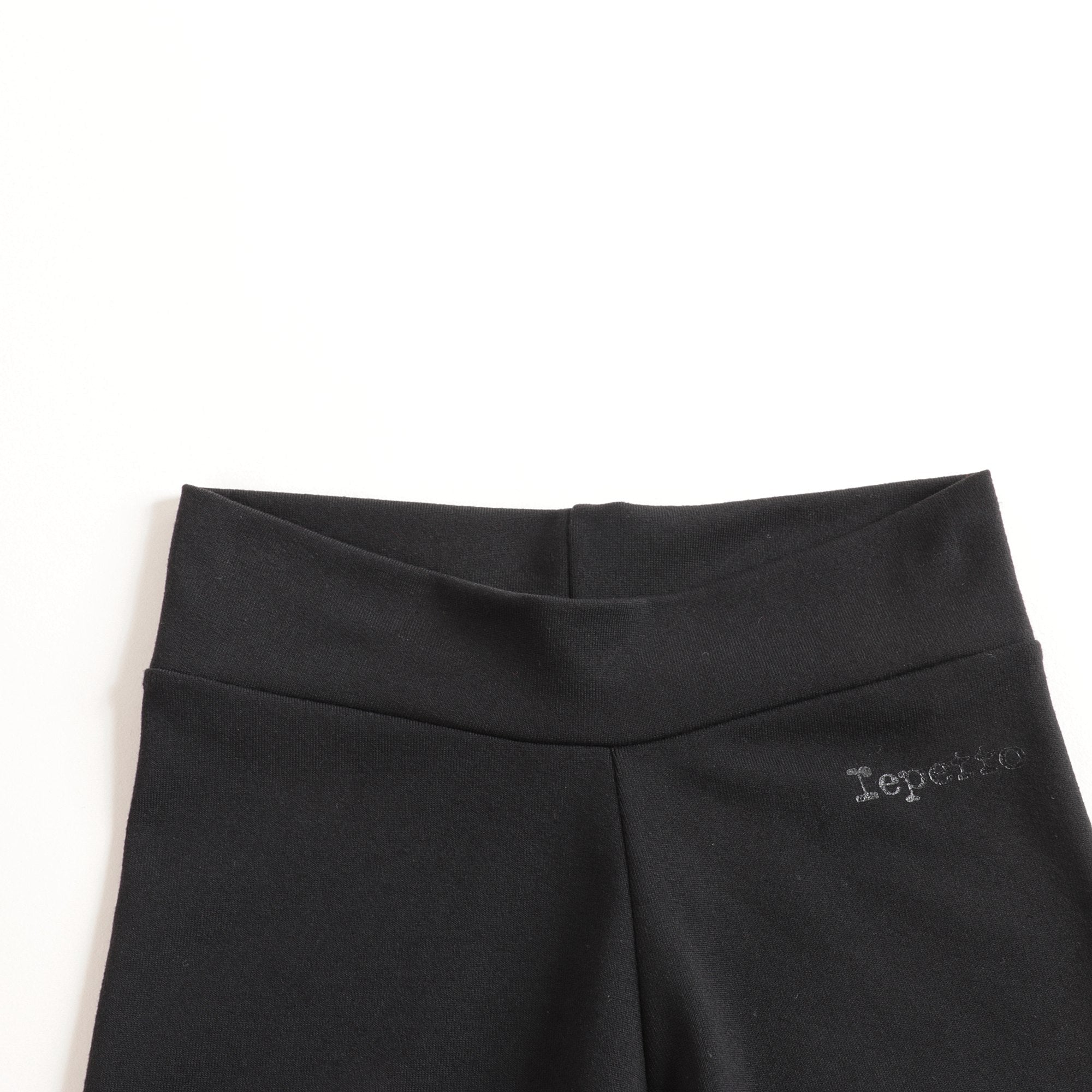 Girls Black Logo Leggings