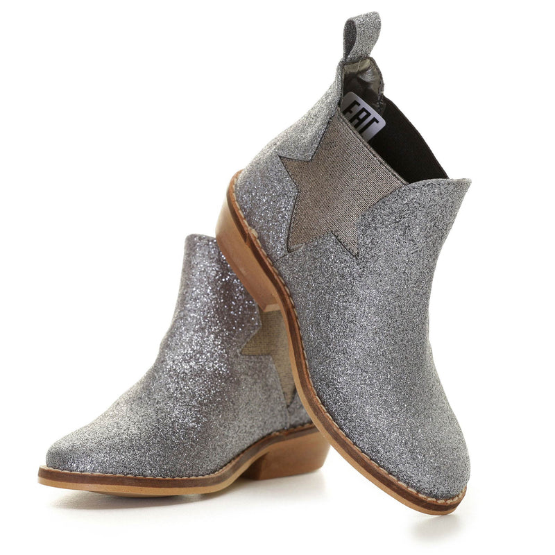 Girls Dark Grey Star Trims 'Lily' Boot - CÉMAROSE | Children's Fashion Store - 1