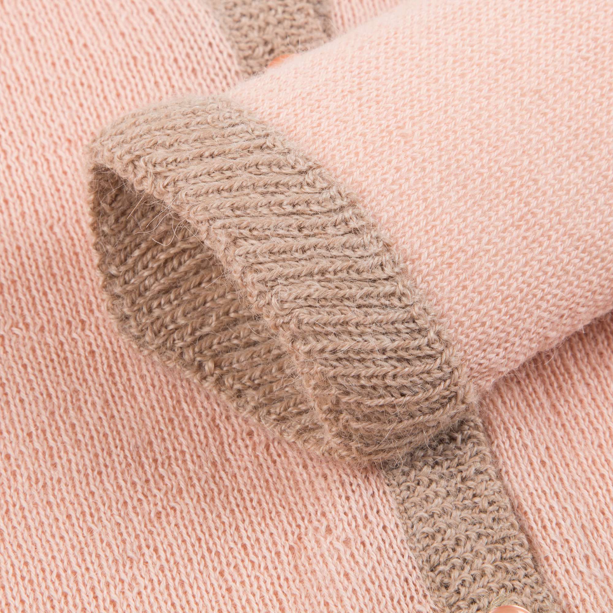 Baby Girls Pink Baby Alpaca Knitwear Cardigan