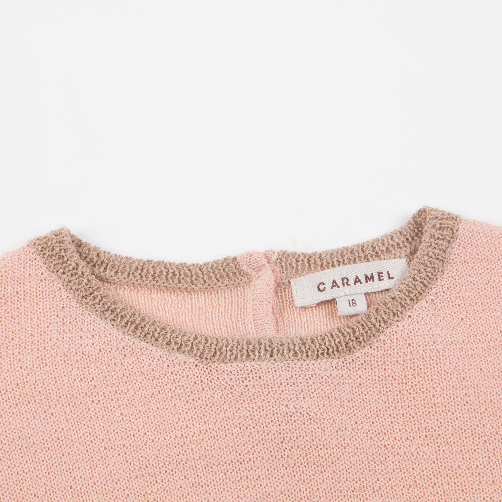 Baby Girls Pink Baby Alpaca Knitwear Jumper