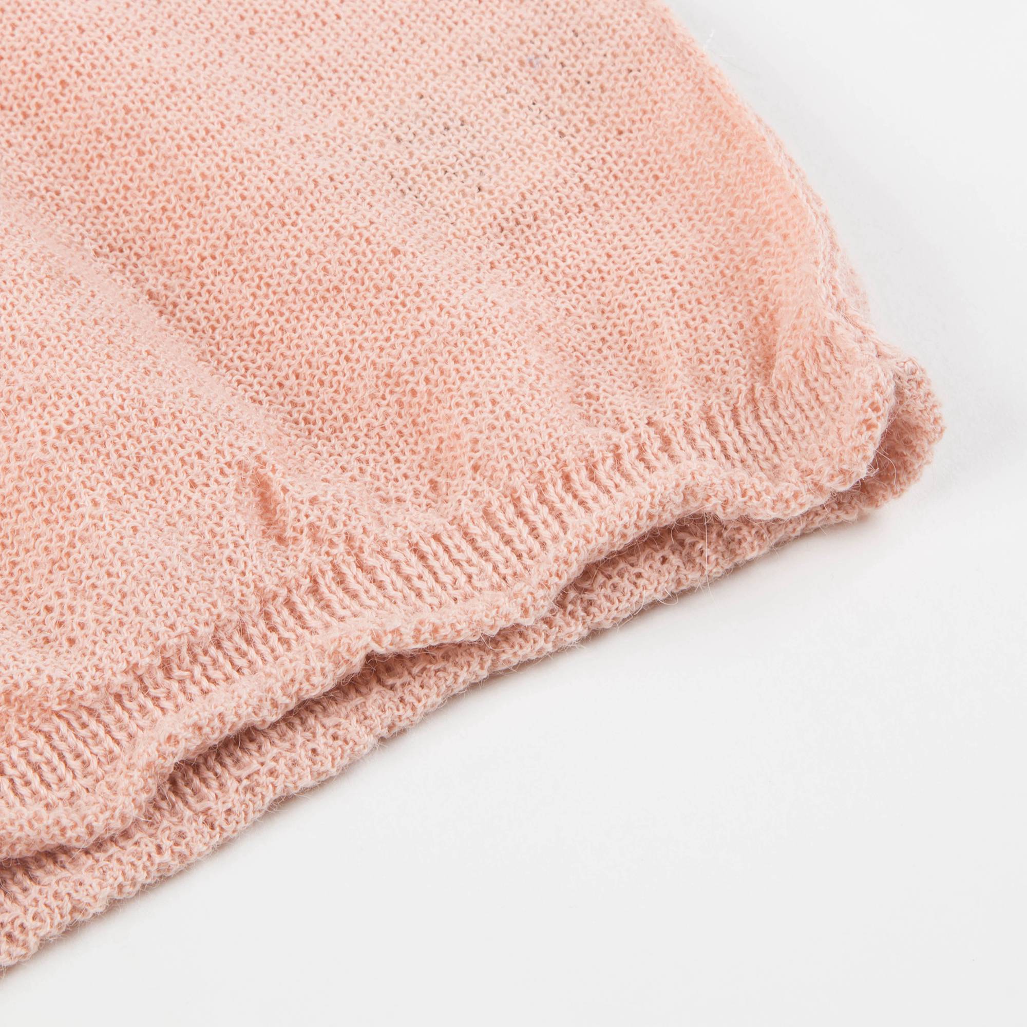 Baby Girls Pink Baby Alpaca Knitwear Jumper