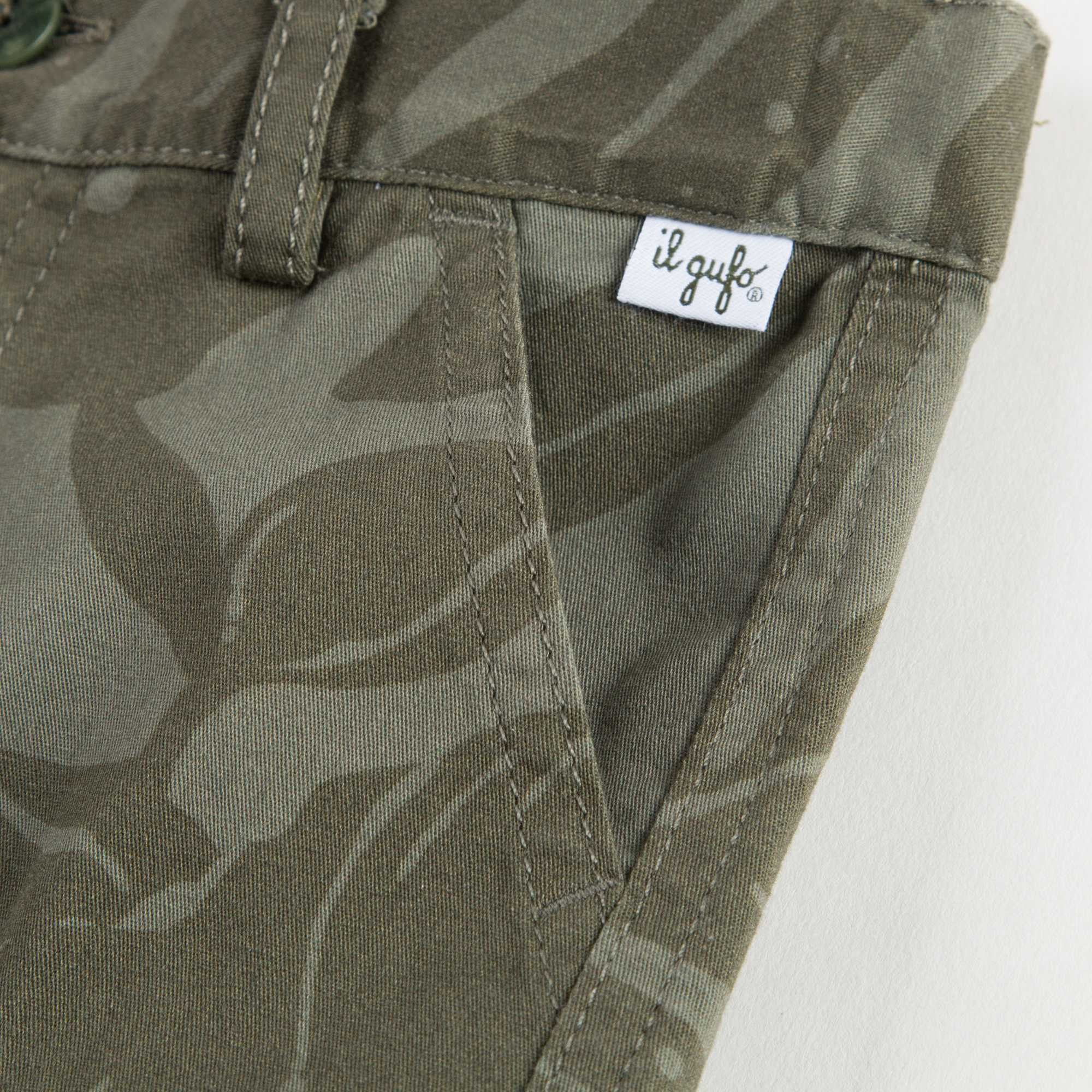 Boys Camouflage Green Shorts