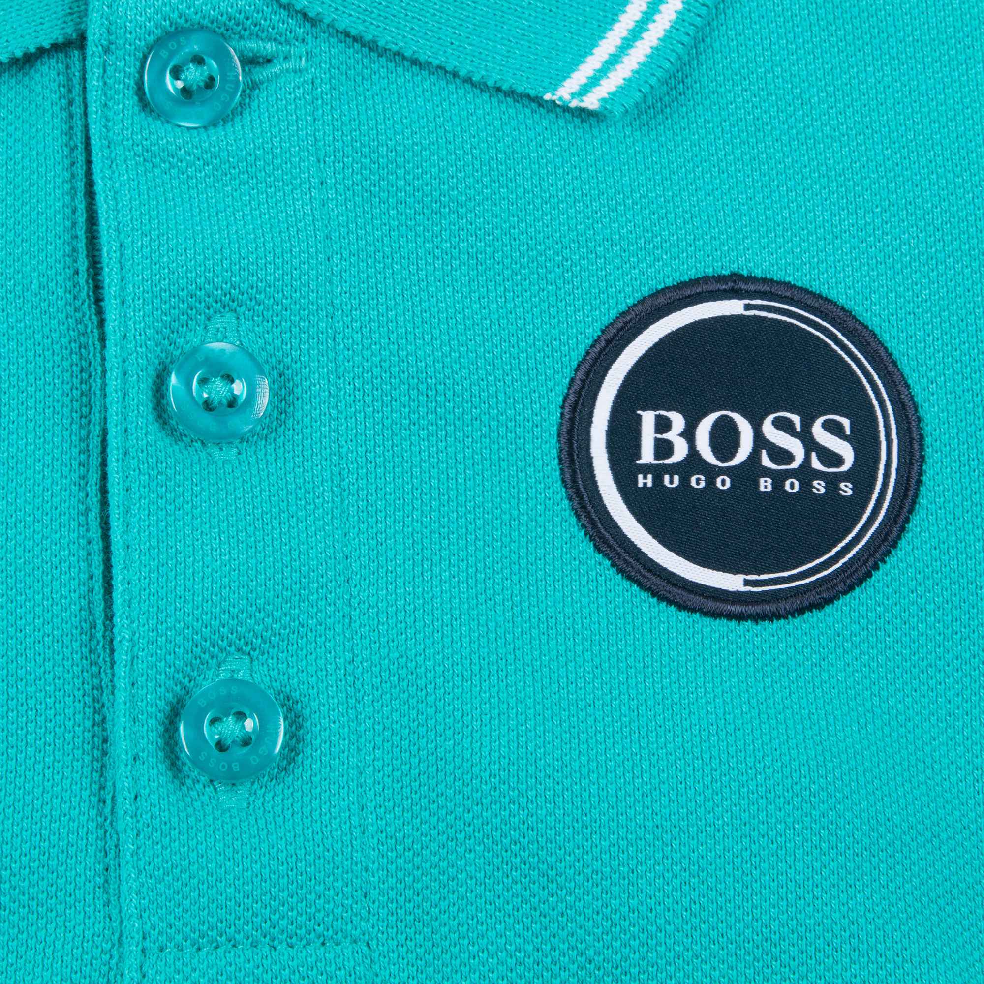 Baby Boys Blue Cotton Polo Shirt