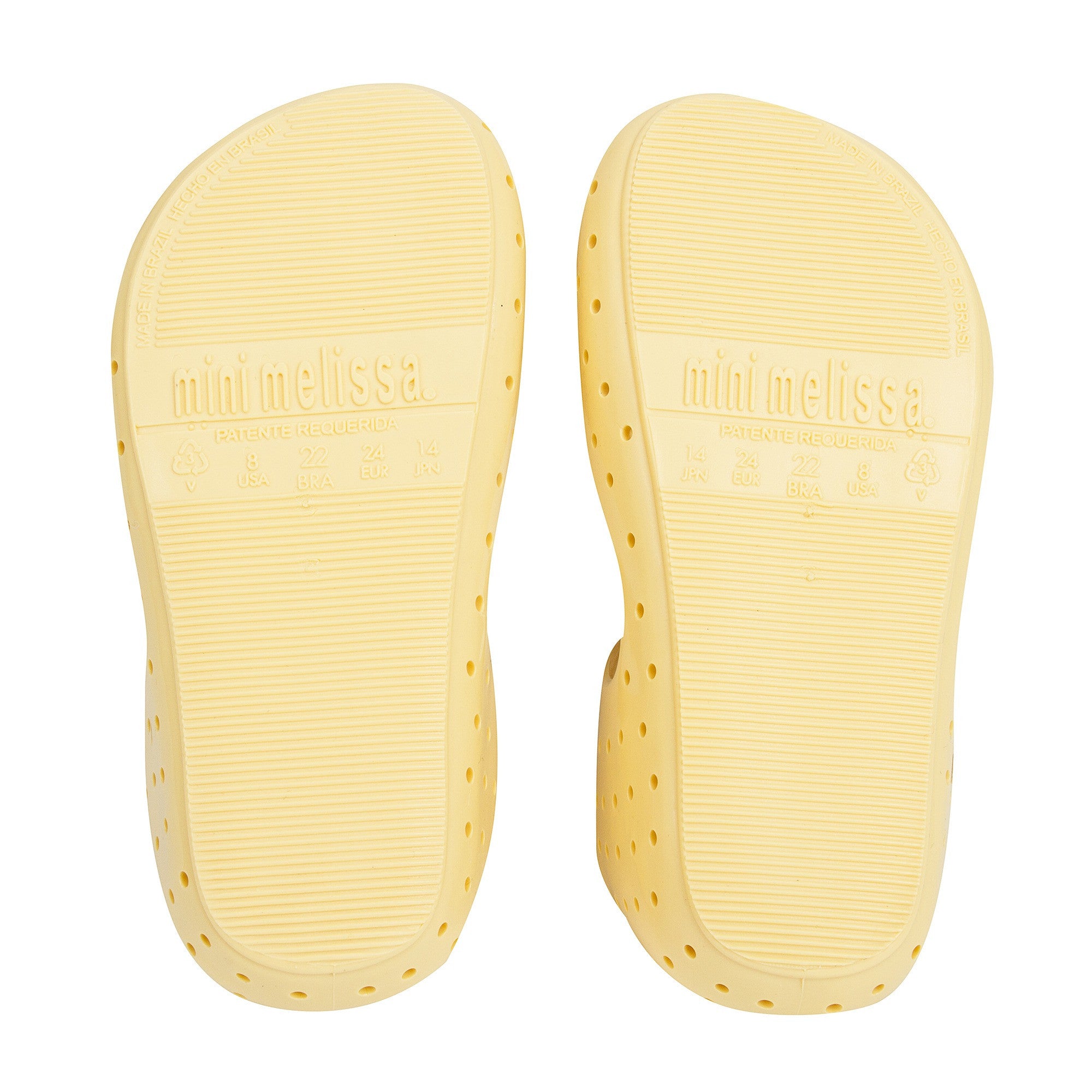Girls Yellow Heart Jelly Shoes