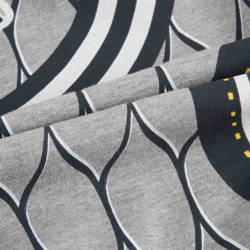 Boys Marl Grey Allover Embroidered Trims Cardigan - CÉMAROSE | Children's Fashion Store - 5