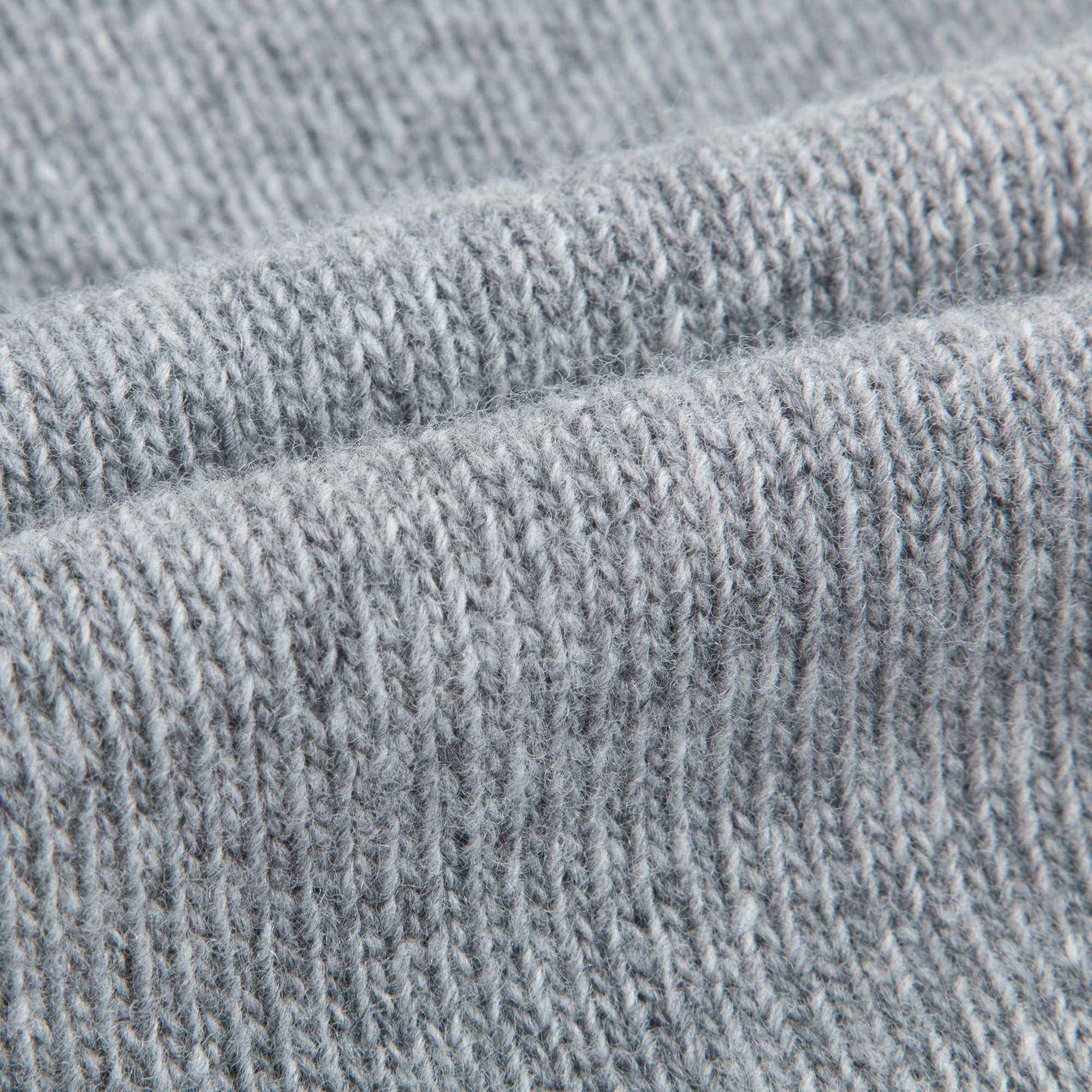 Girls Grey Wool Knitted Sweater