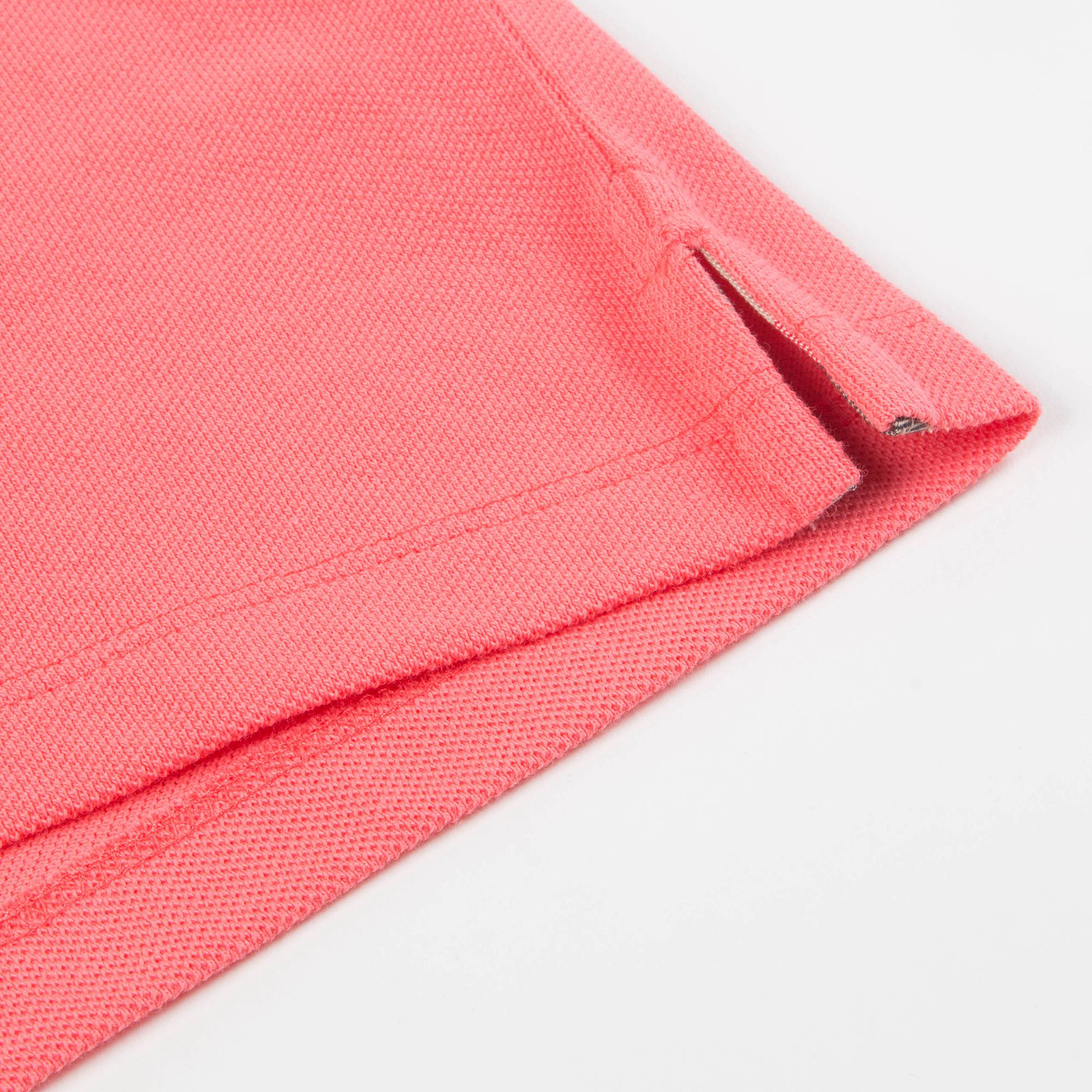 Boys Bright Coral Pink Cotton Polo Shirt